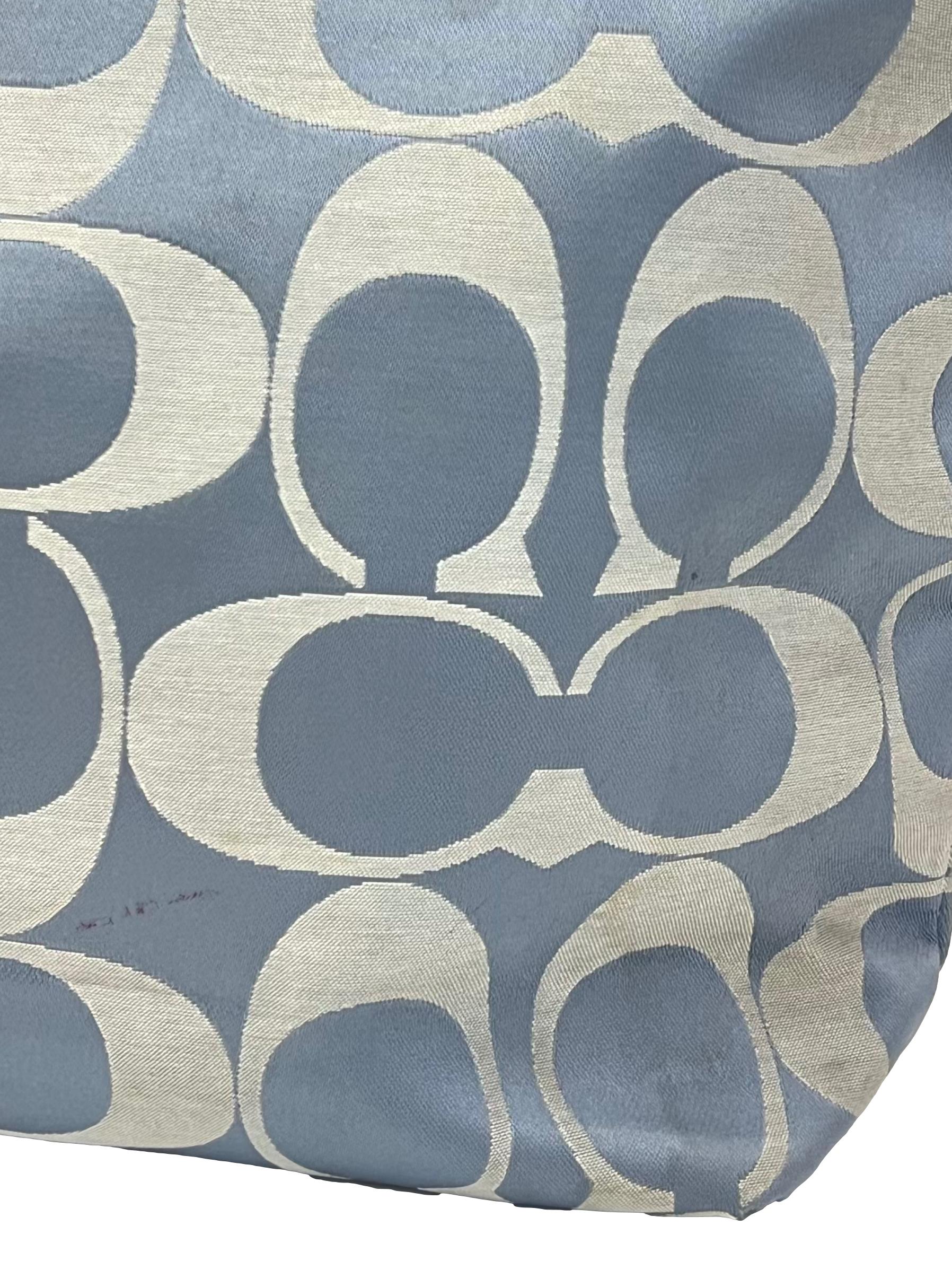 Vintage Blue Signature Laura Pool Large Tote Bag