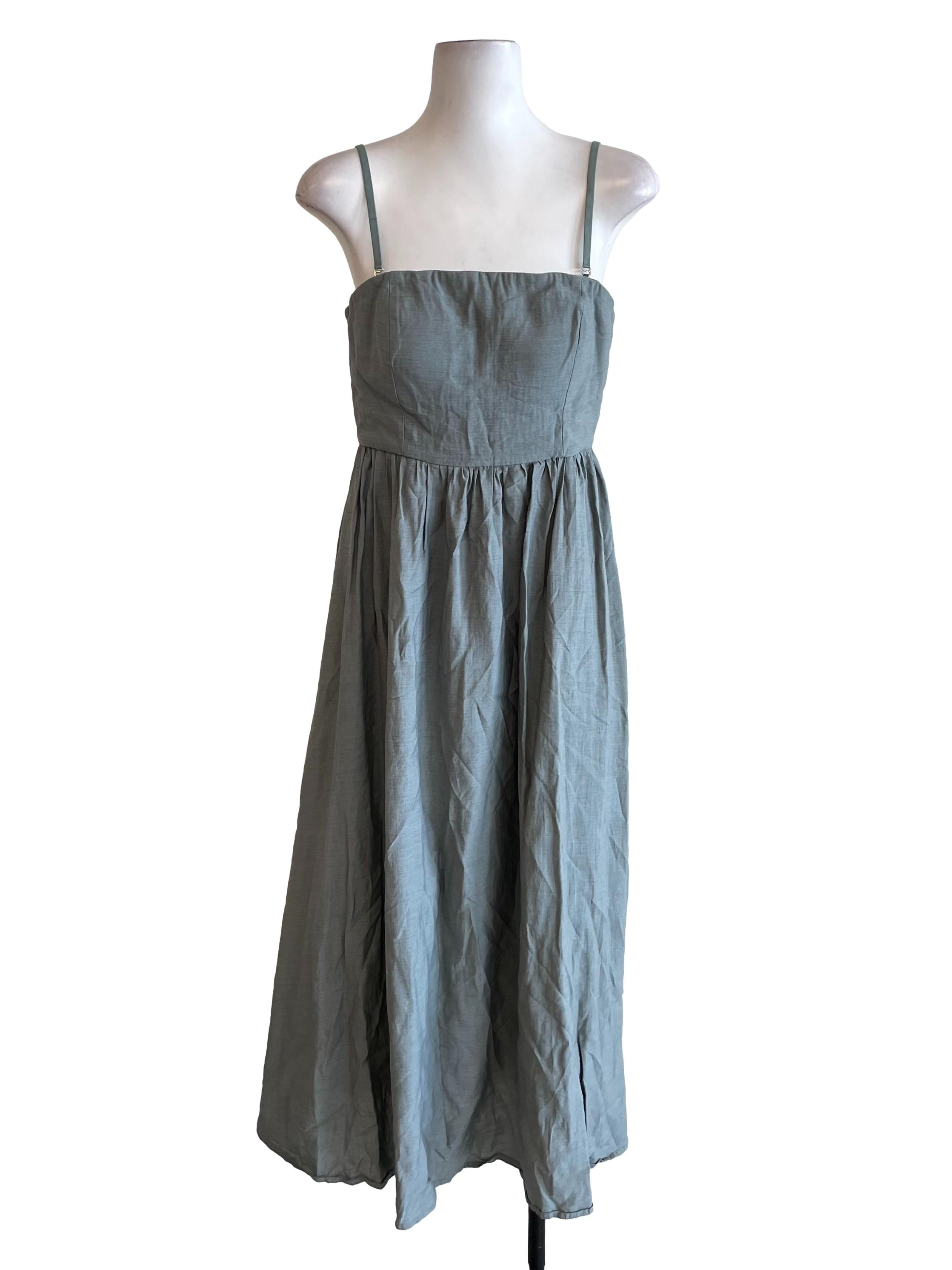 Dusty Sage Bouffant Dress