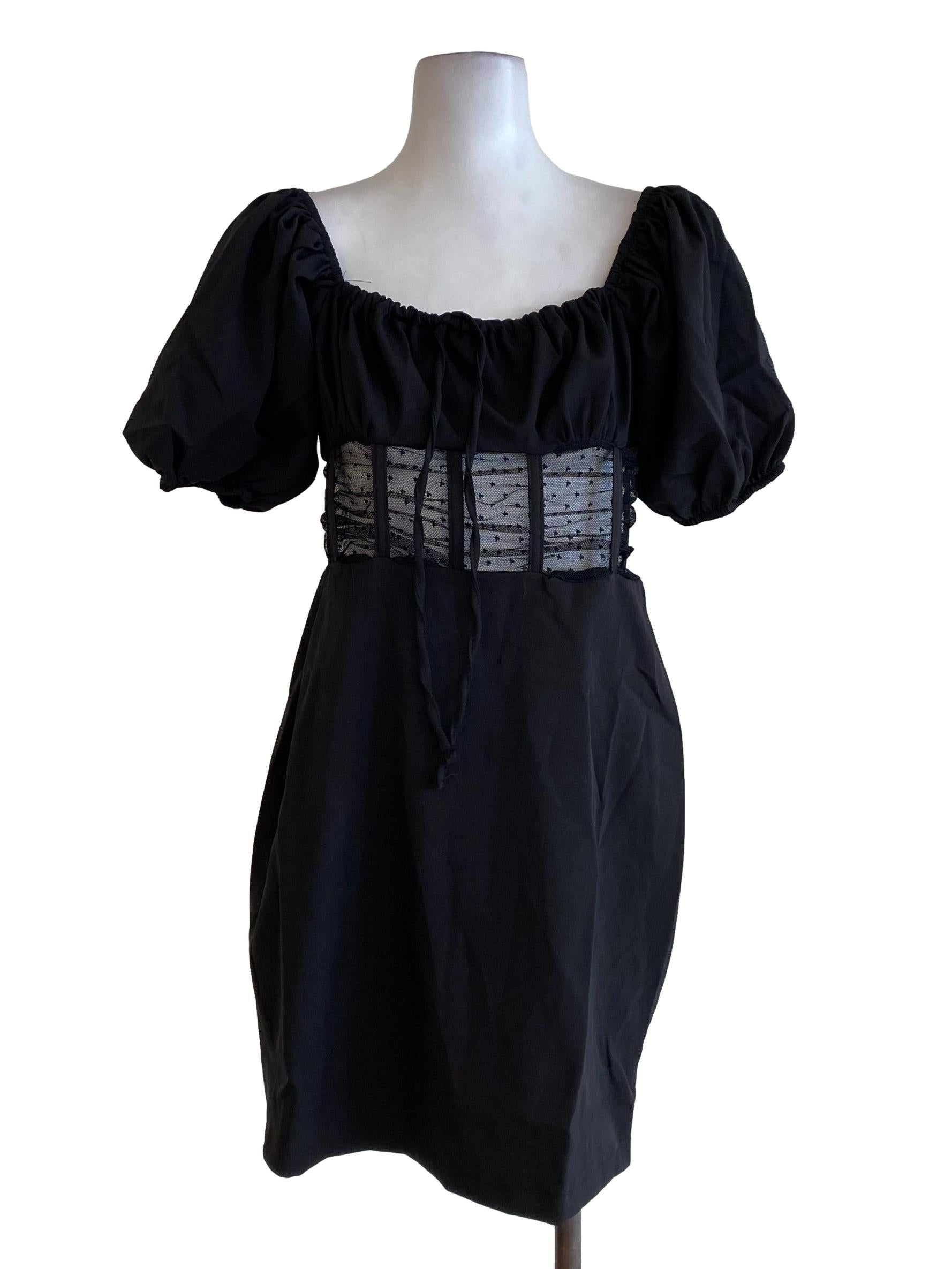 Black Empire Mini Dress