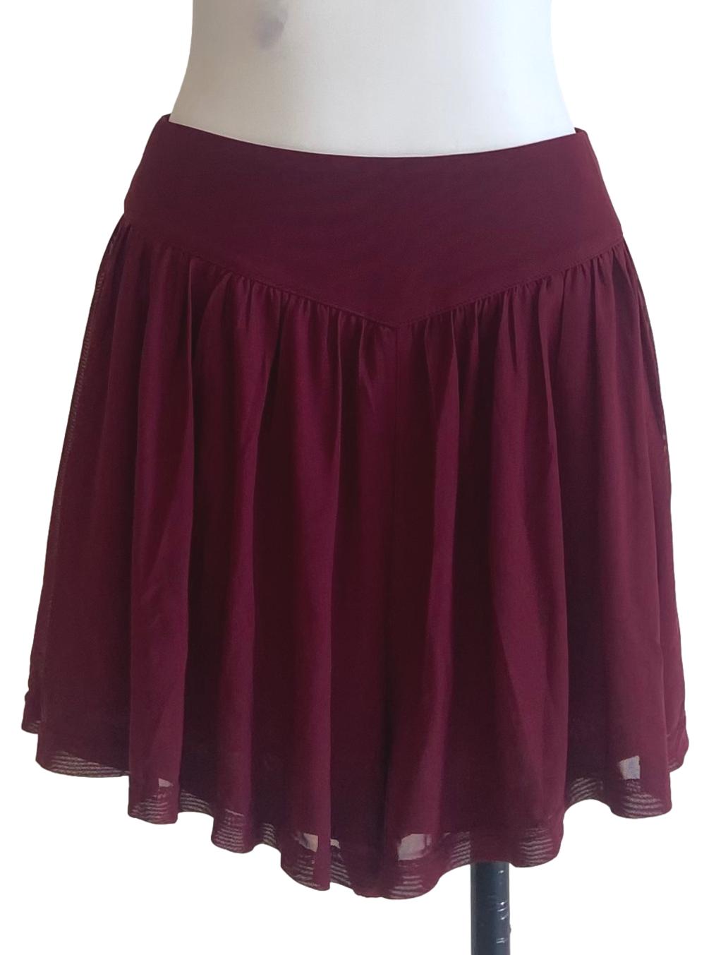Scarlet Red Highwaist Net Shorts