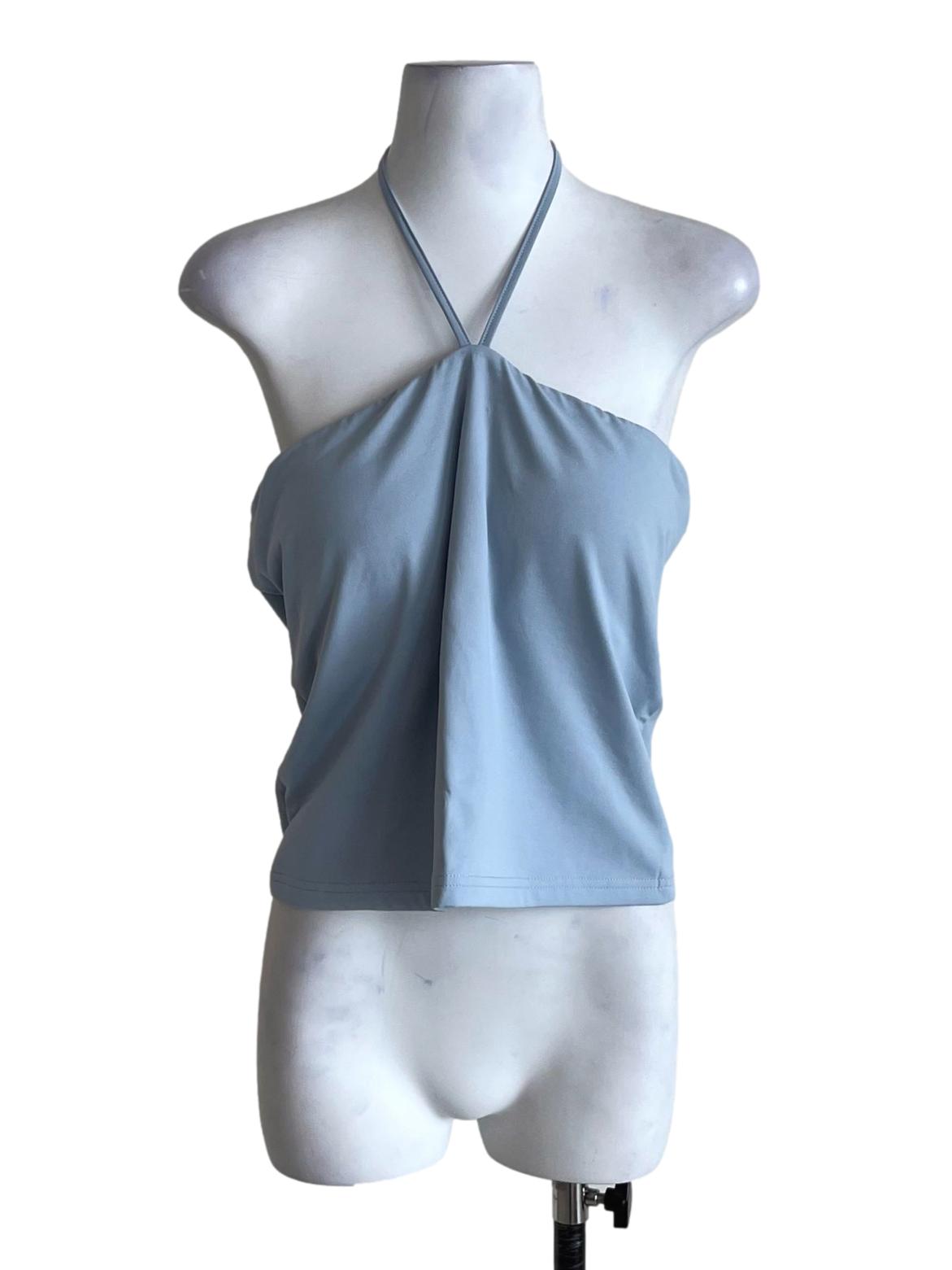 Blue Zen Halter Padded Top