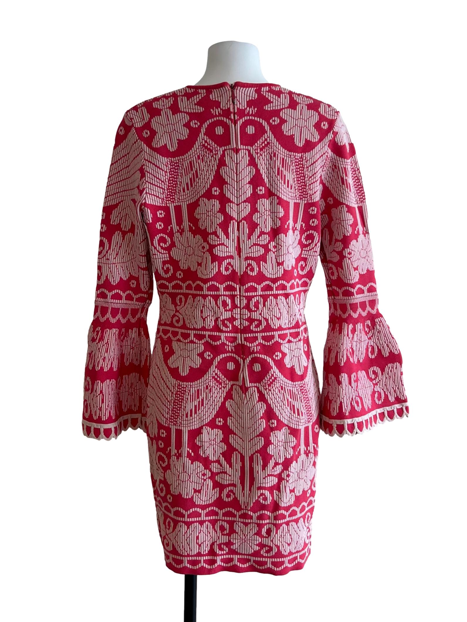 Crimson Pink La Javanaise Mini Dress