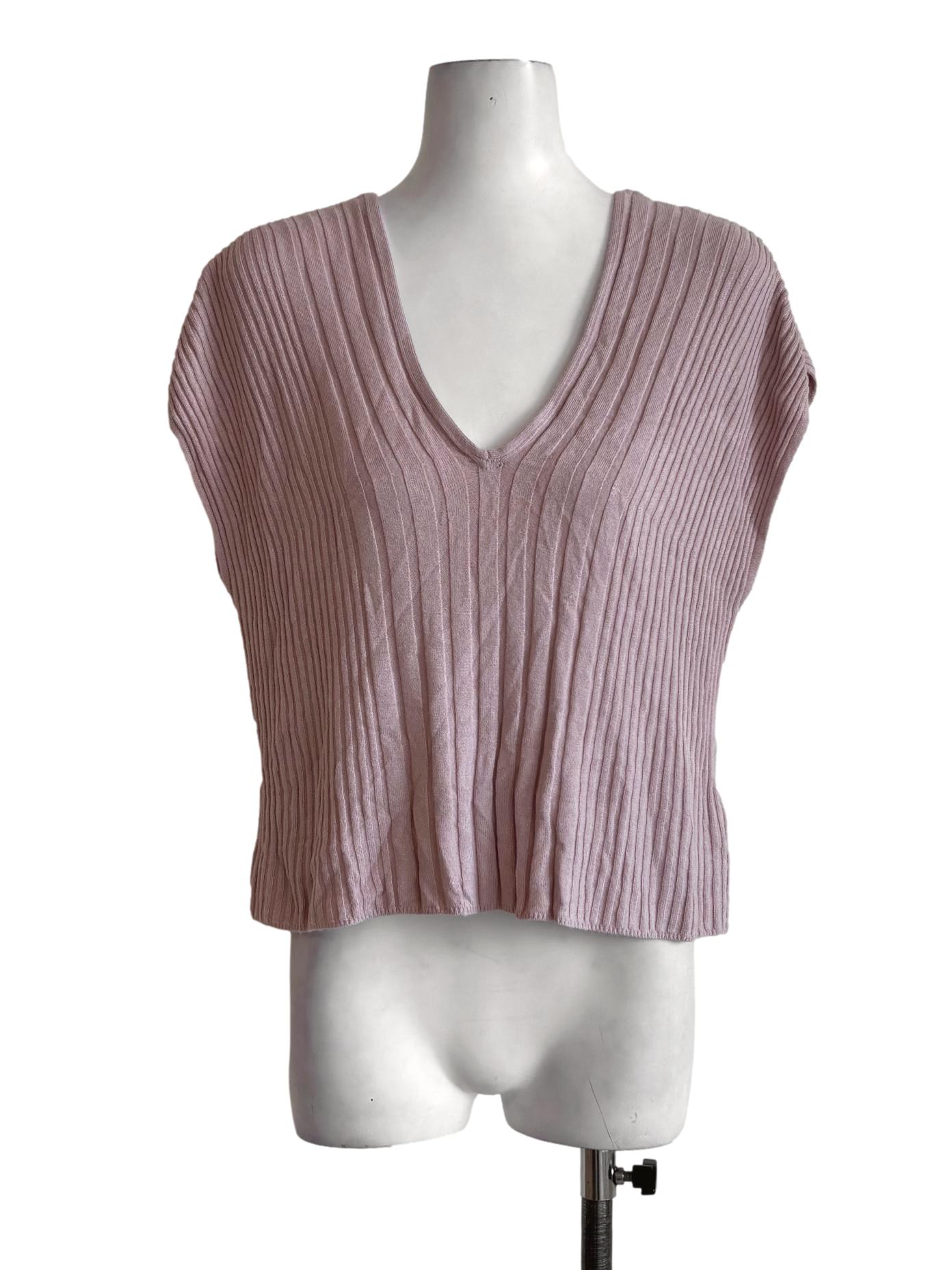 Blush Pink V-Neck Vest OSN