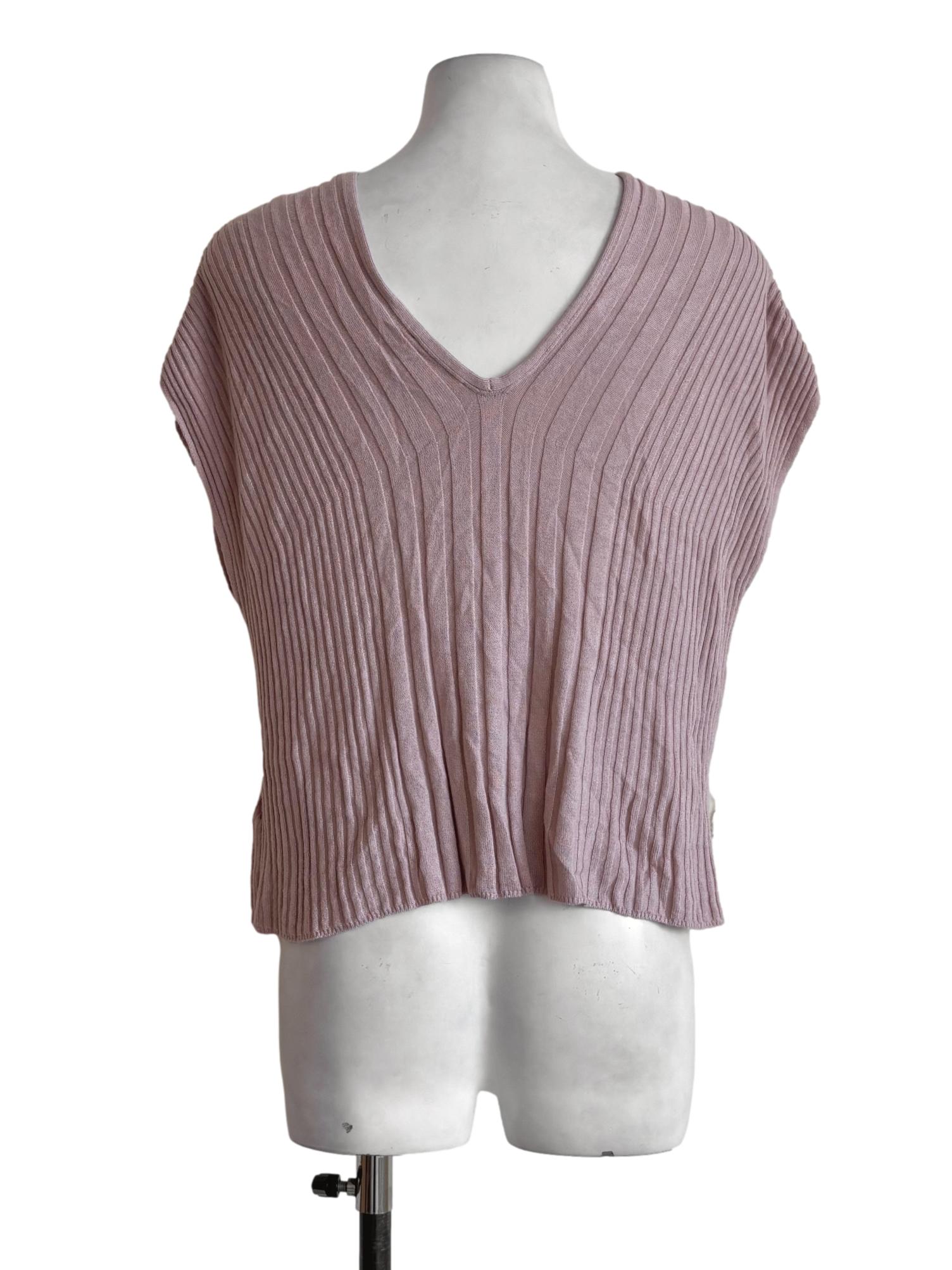 Blush Pink V-Neck Vest OSN