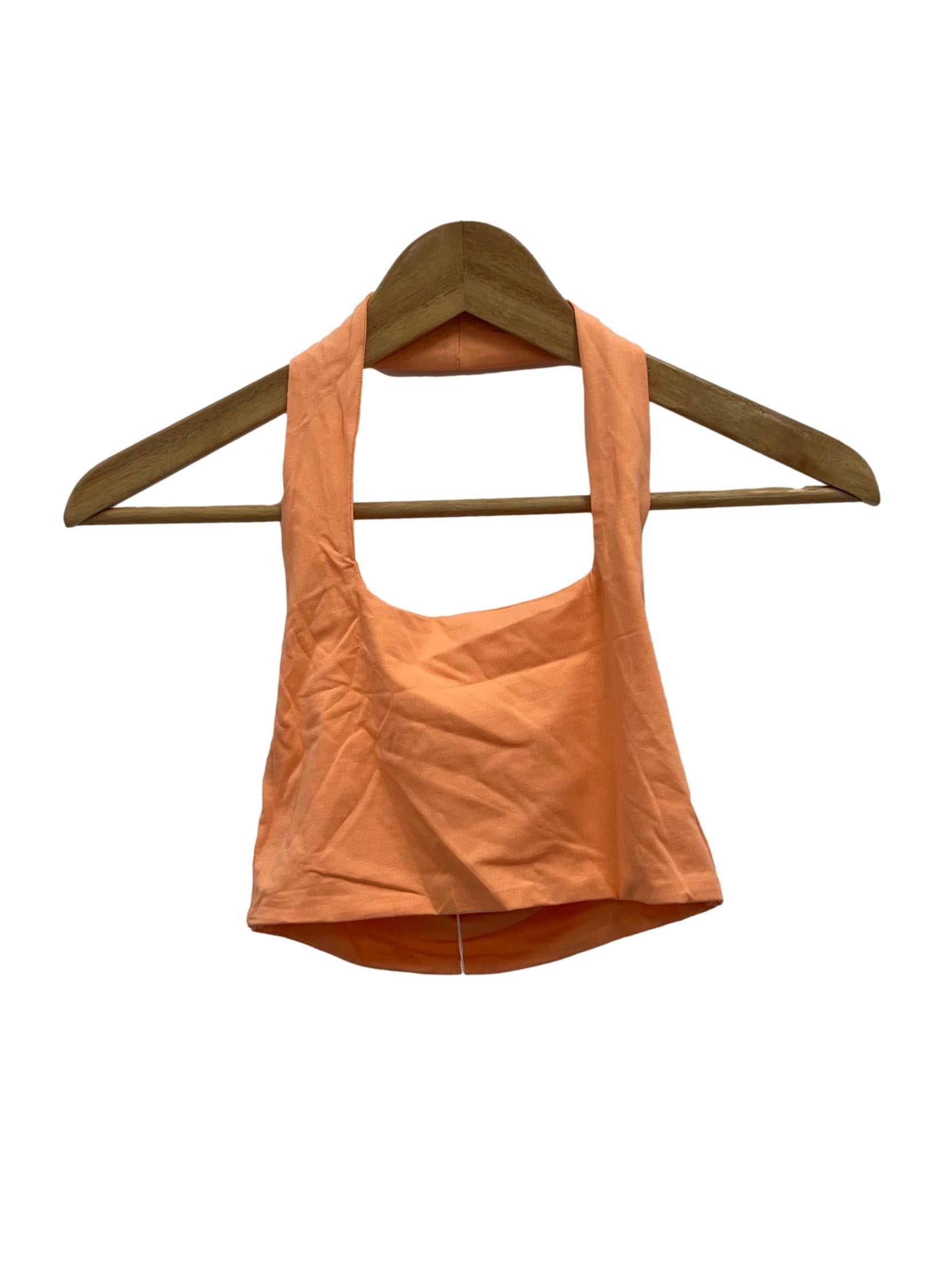 Peachy Orange Halter Top