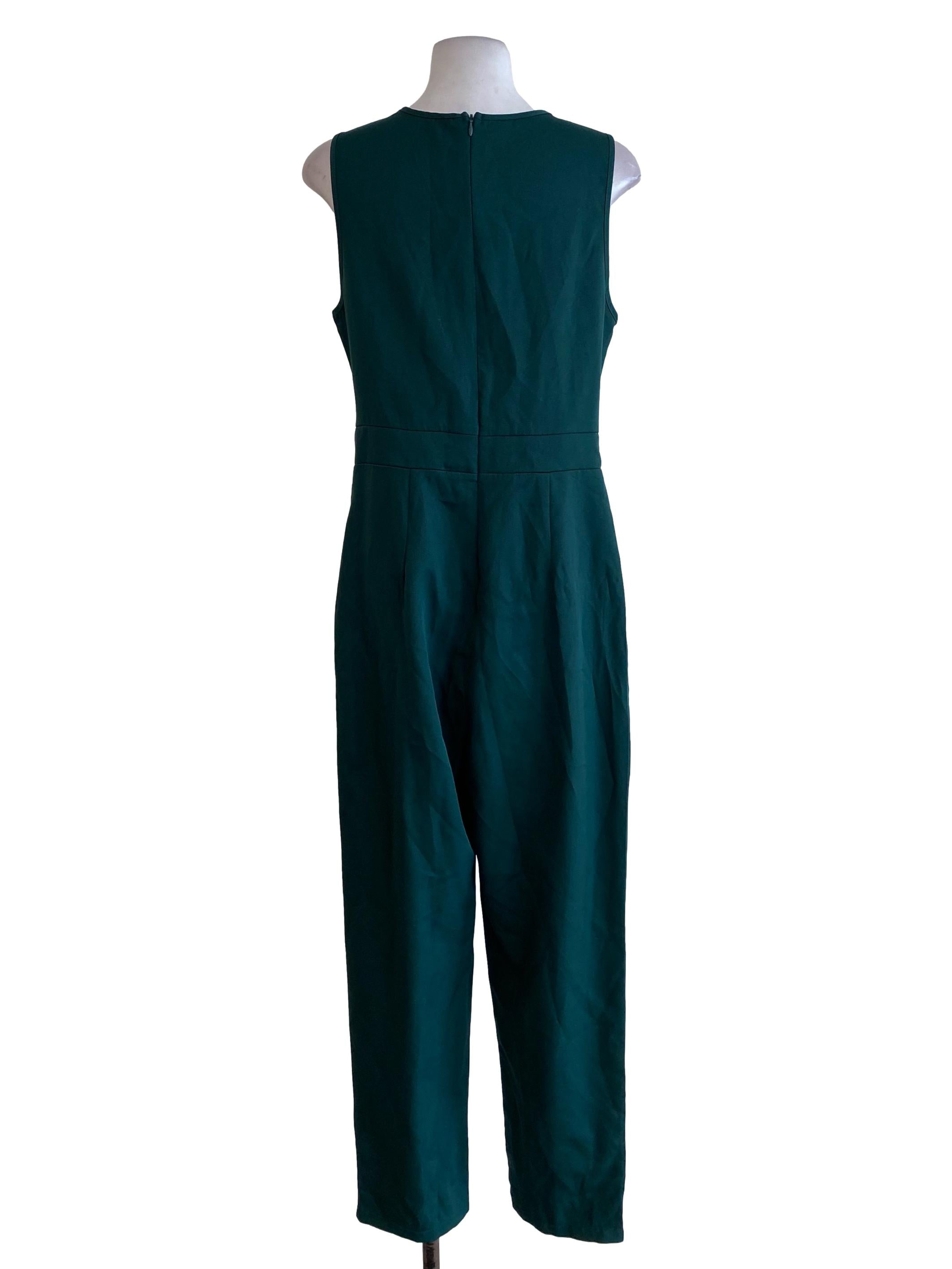 Green Buckled Jumpsuits