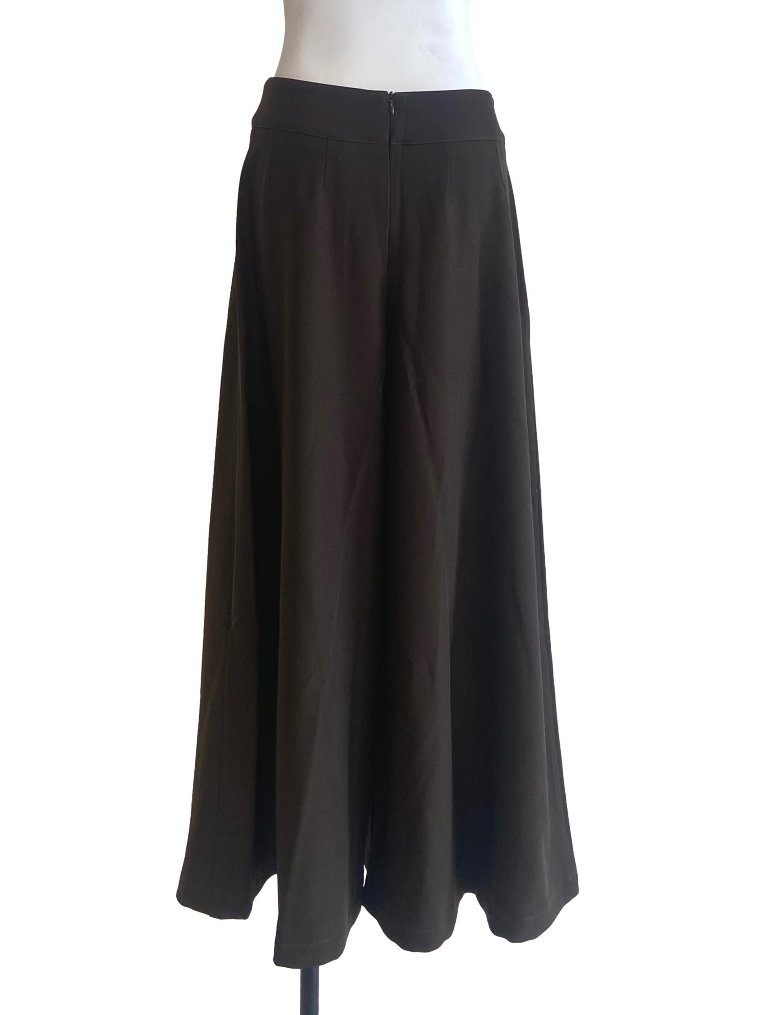 Coffee Brown Highwaist Palazzo Pants