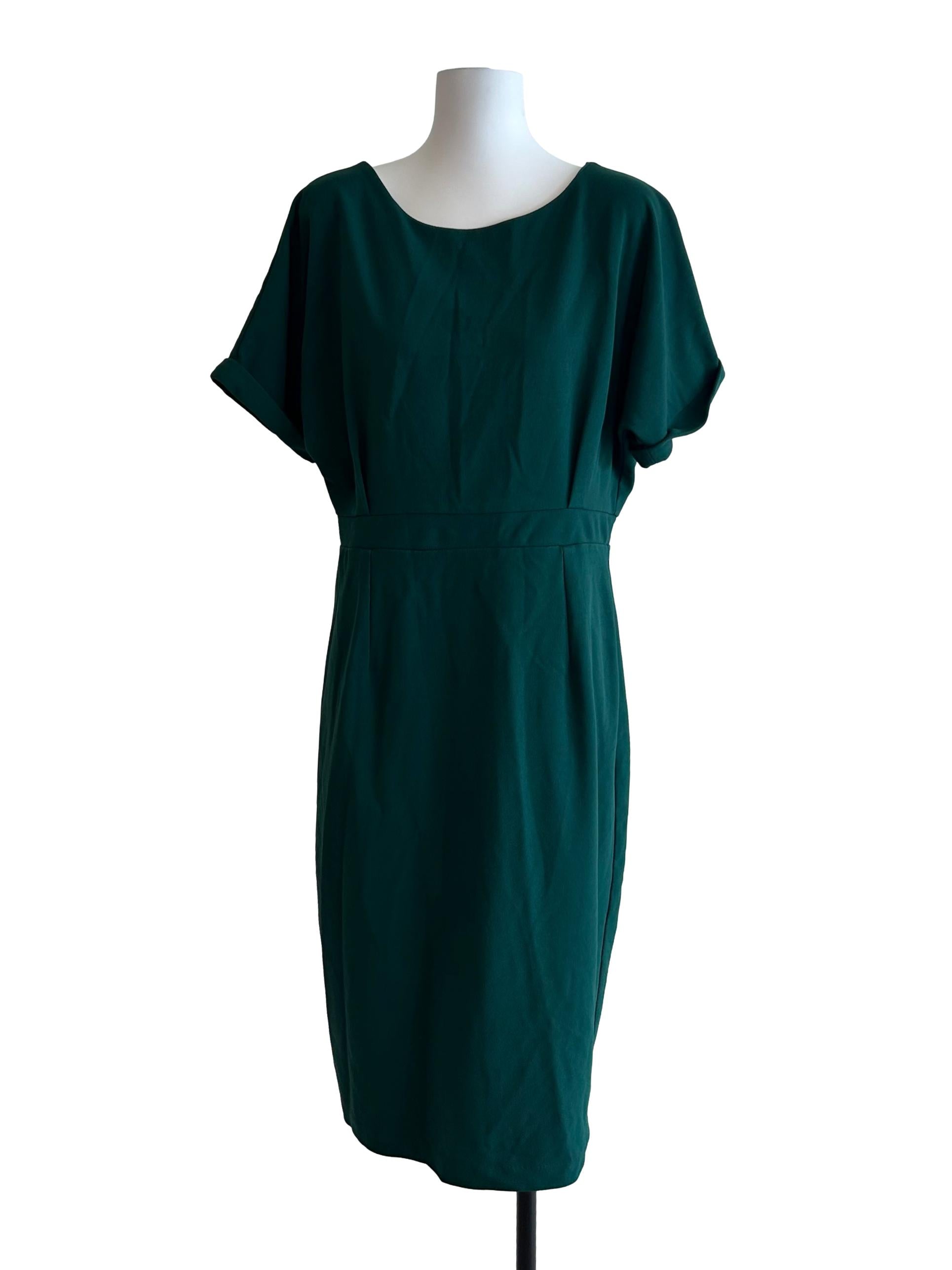 Emerald Green Midi Dress