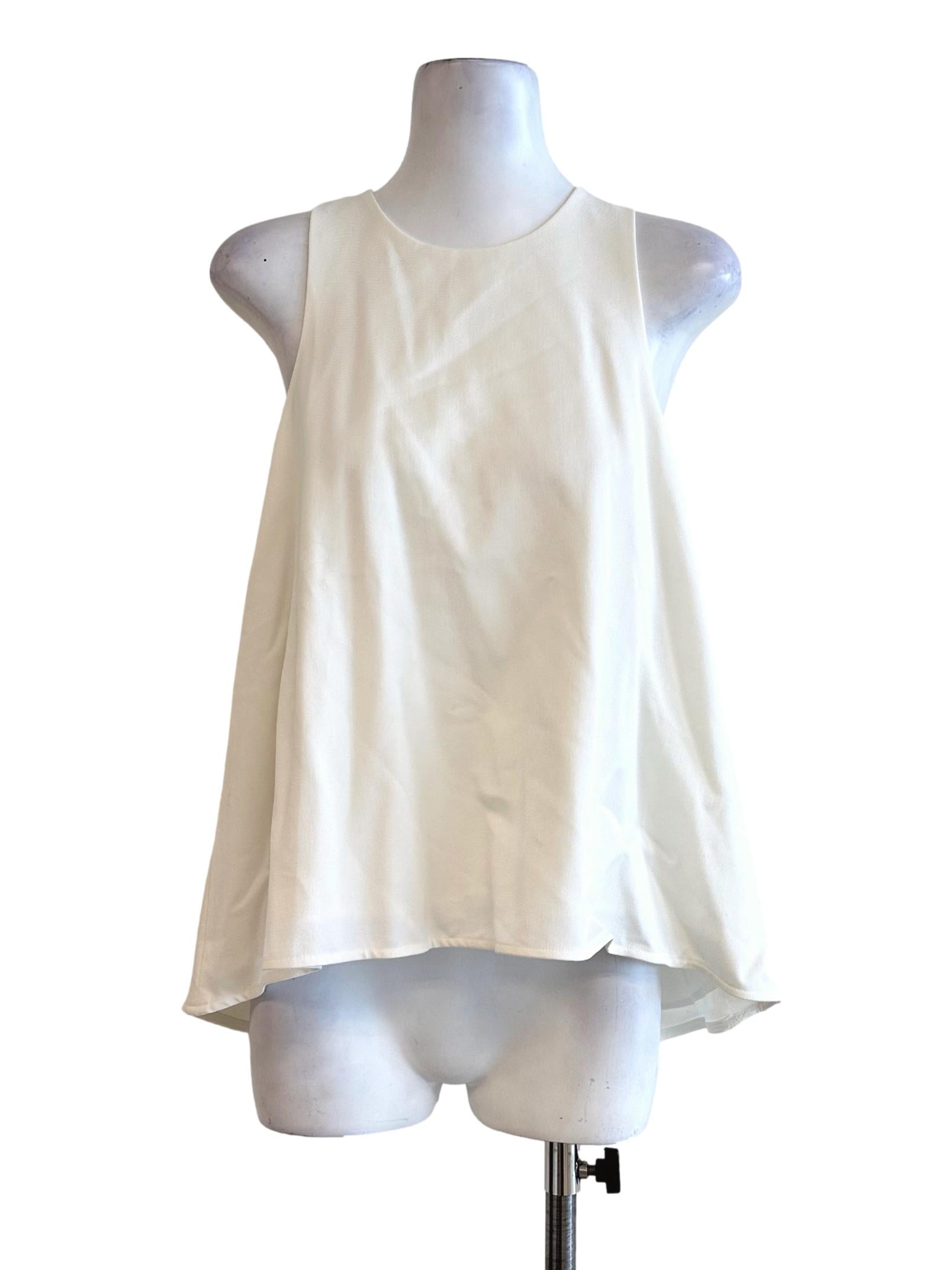Daisy White Sleeveless Top LB