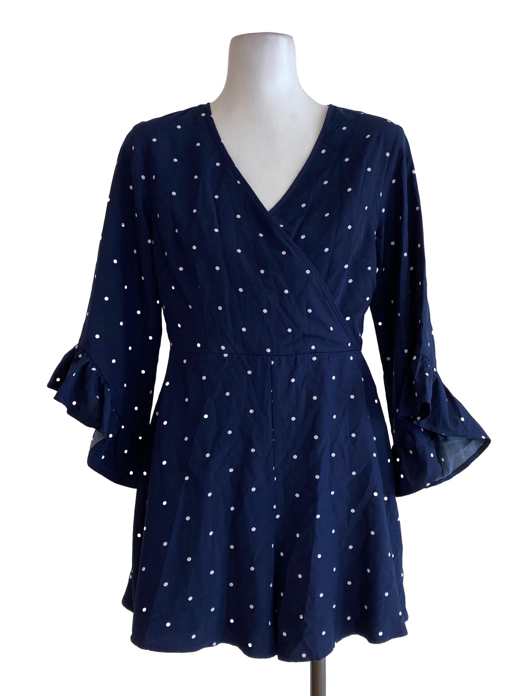 Blue Polka Dot Rompers