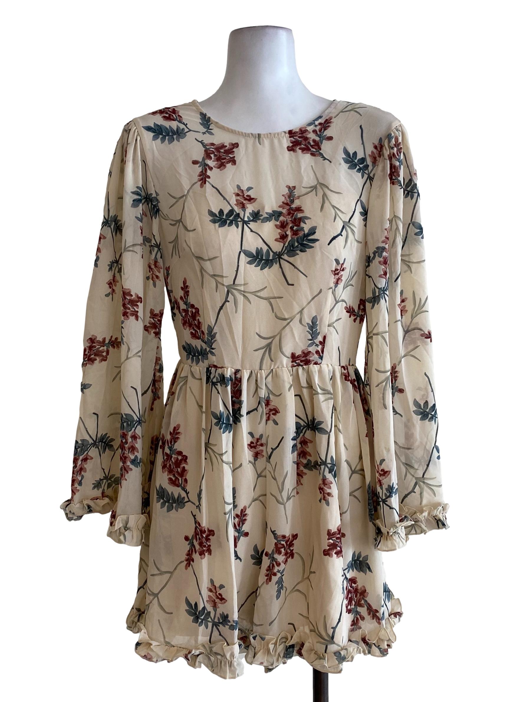 Yellow Floral Blouson Rompers