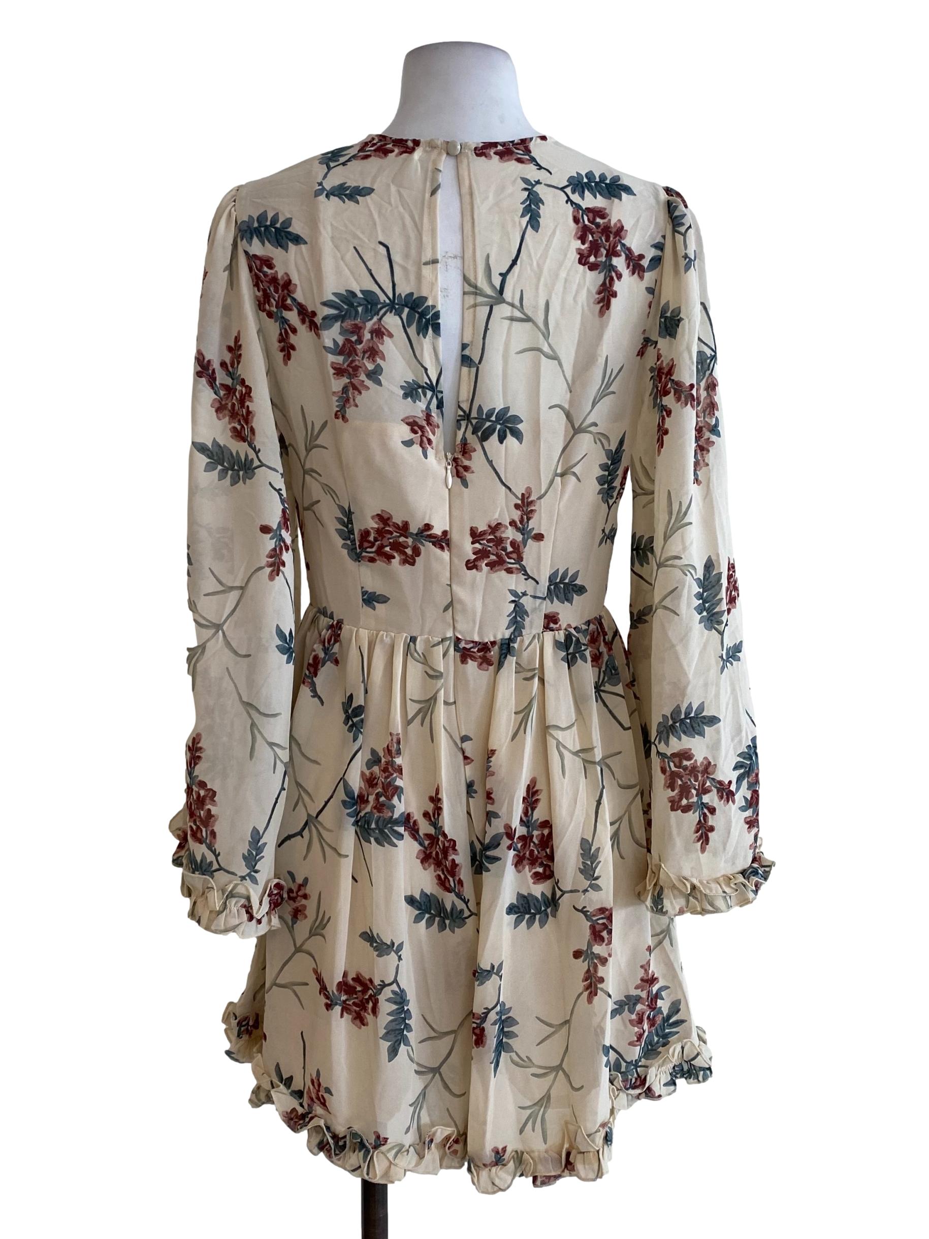 Yellow Floral Blouson Rompers