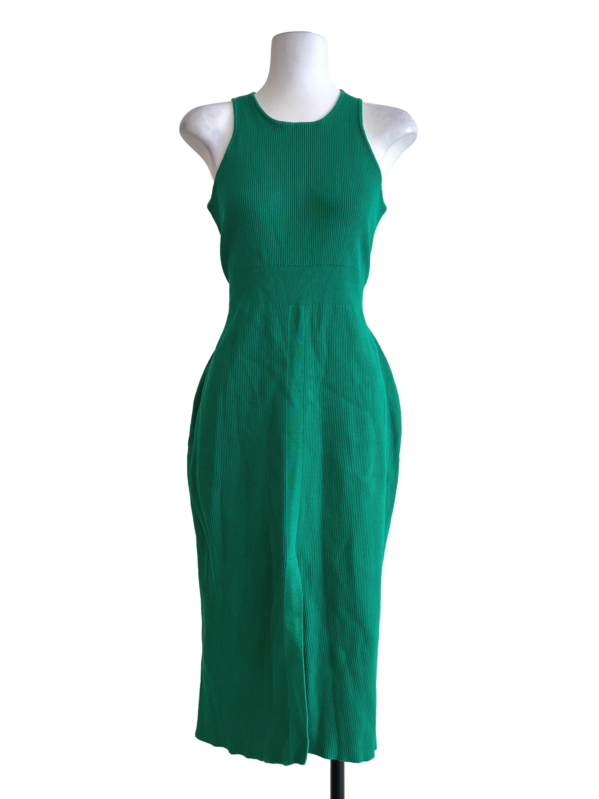 Clover Green Halter Bodycon Dress