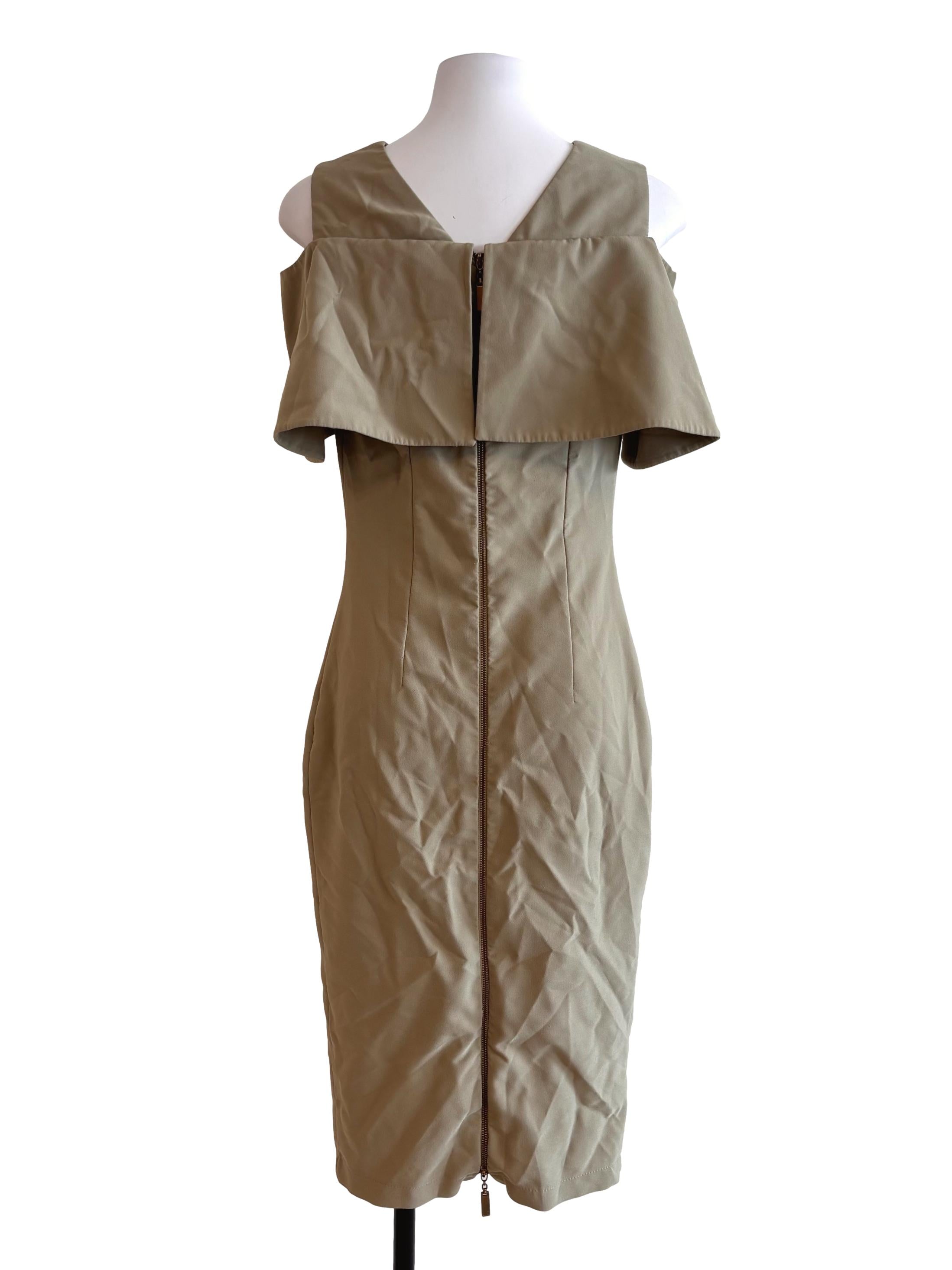 Sage Green Overlay Midi Dress