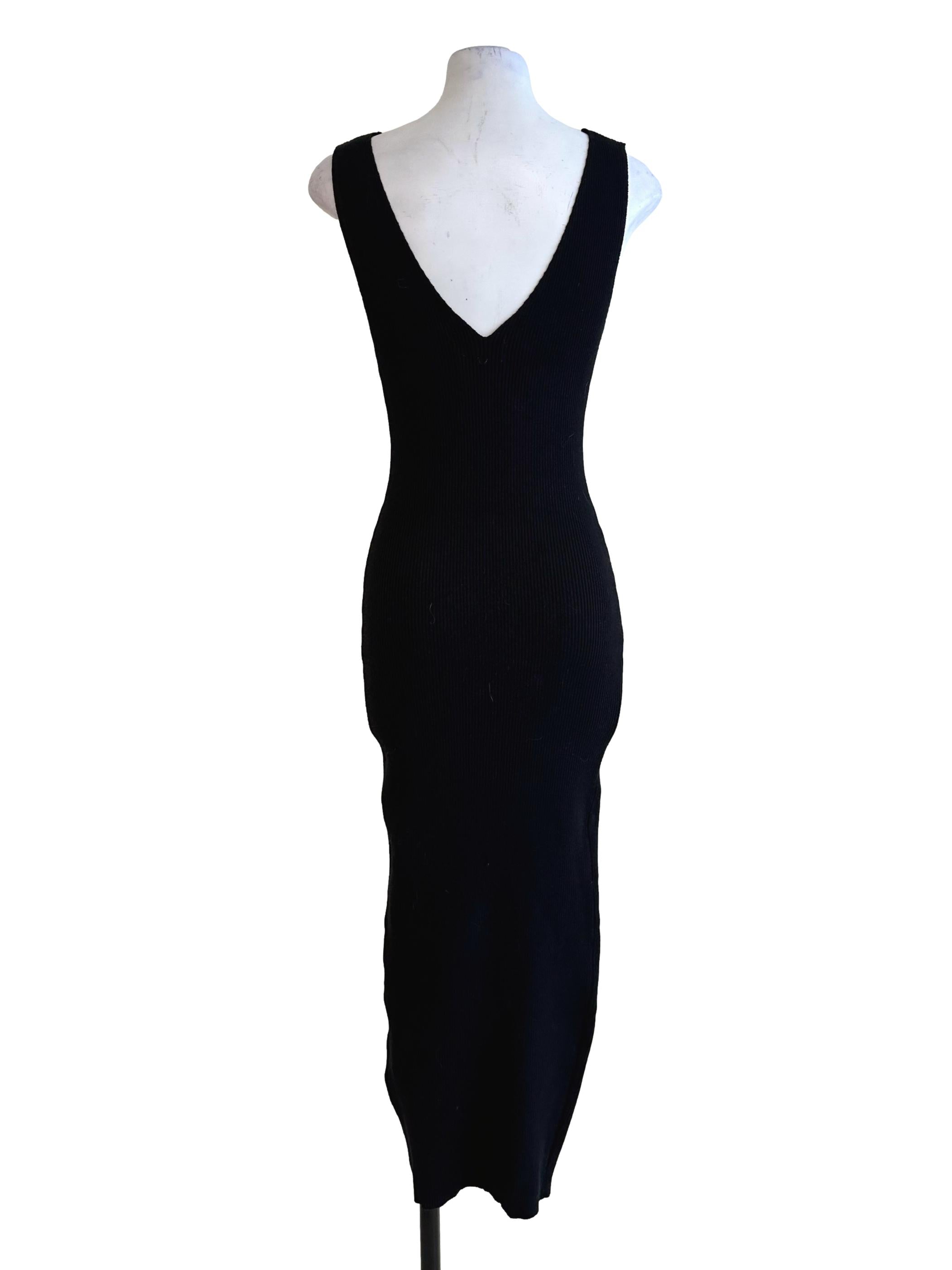Black Stretchable Sleeveless Dress