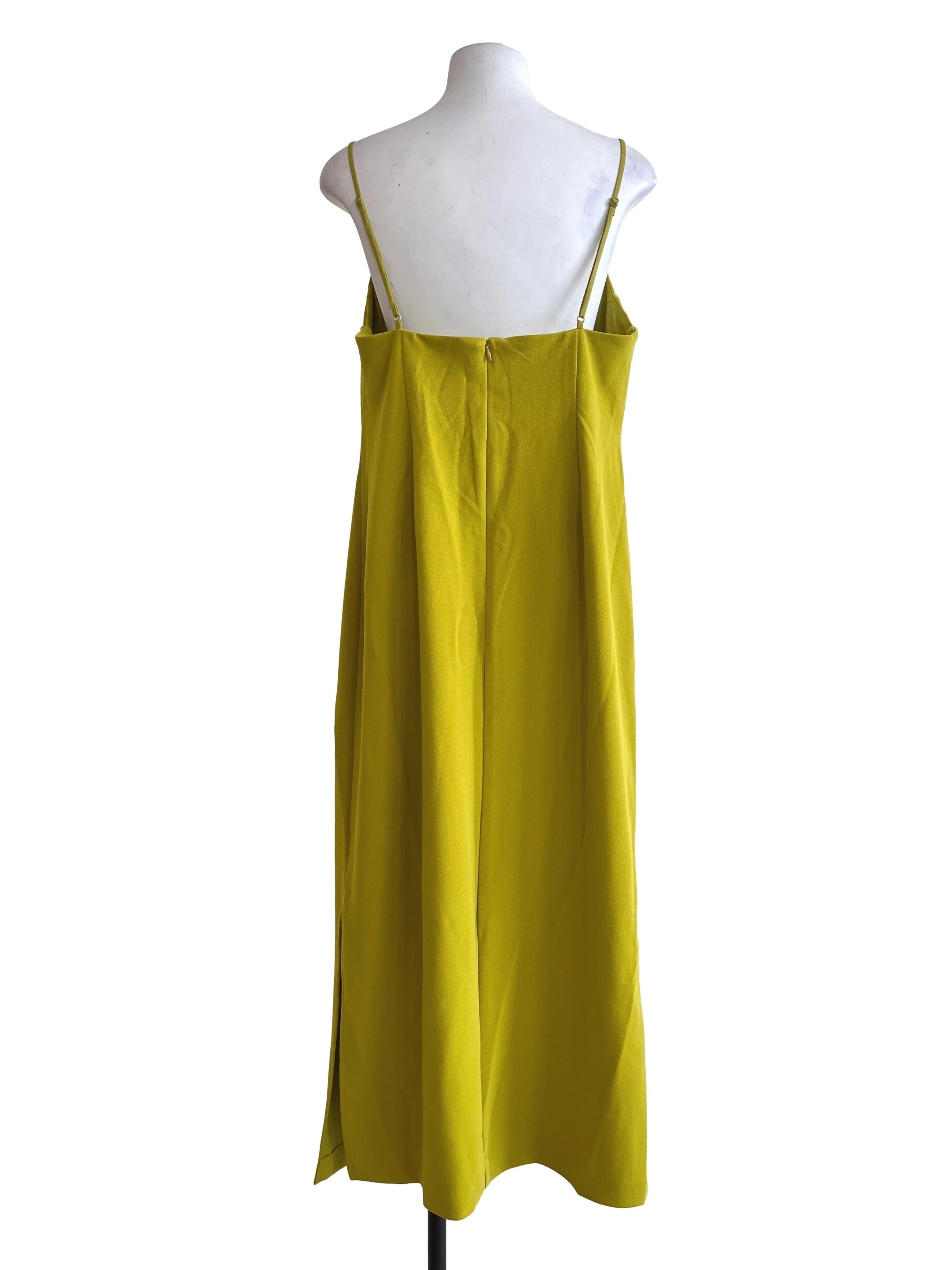 Lime Green Spaghetti Soft Dress