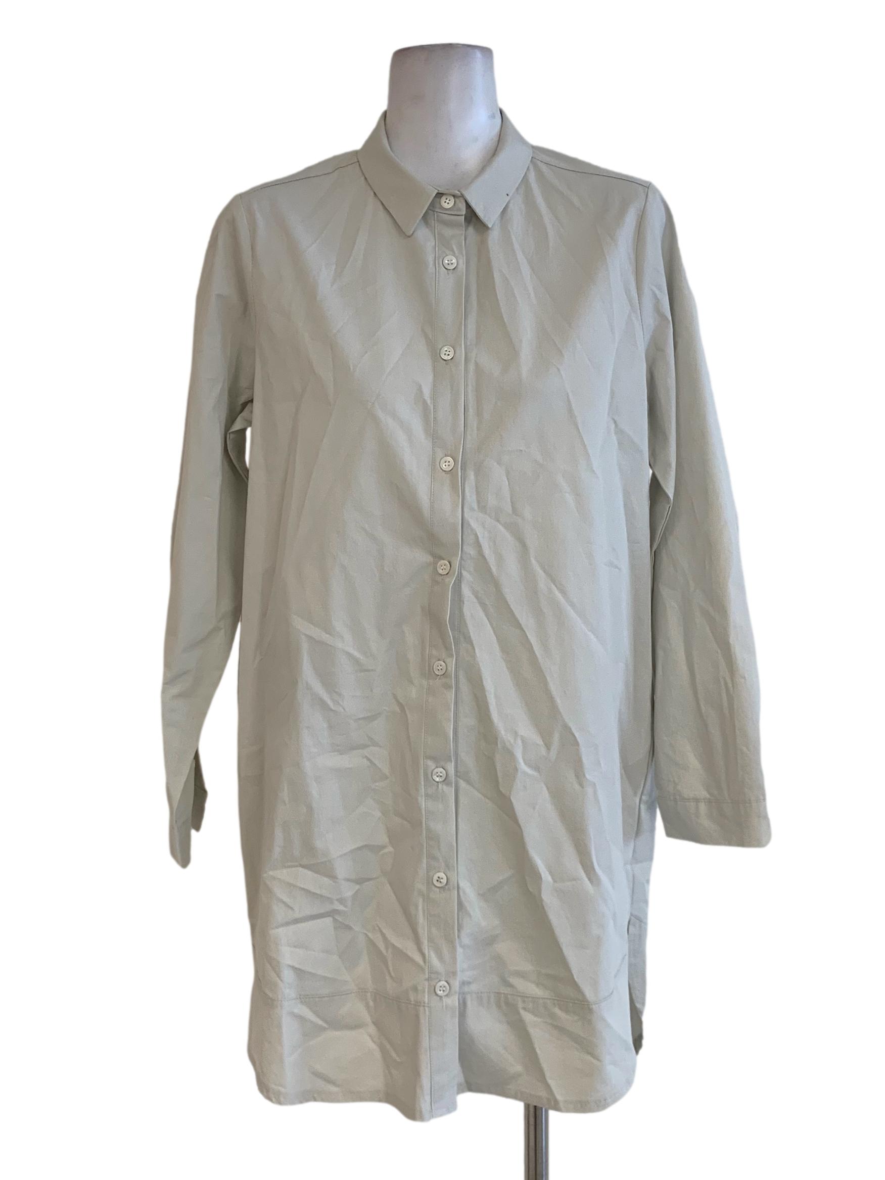Chiffon Plain Button Down Top