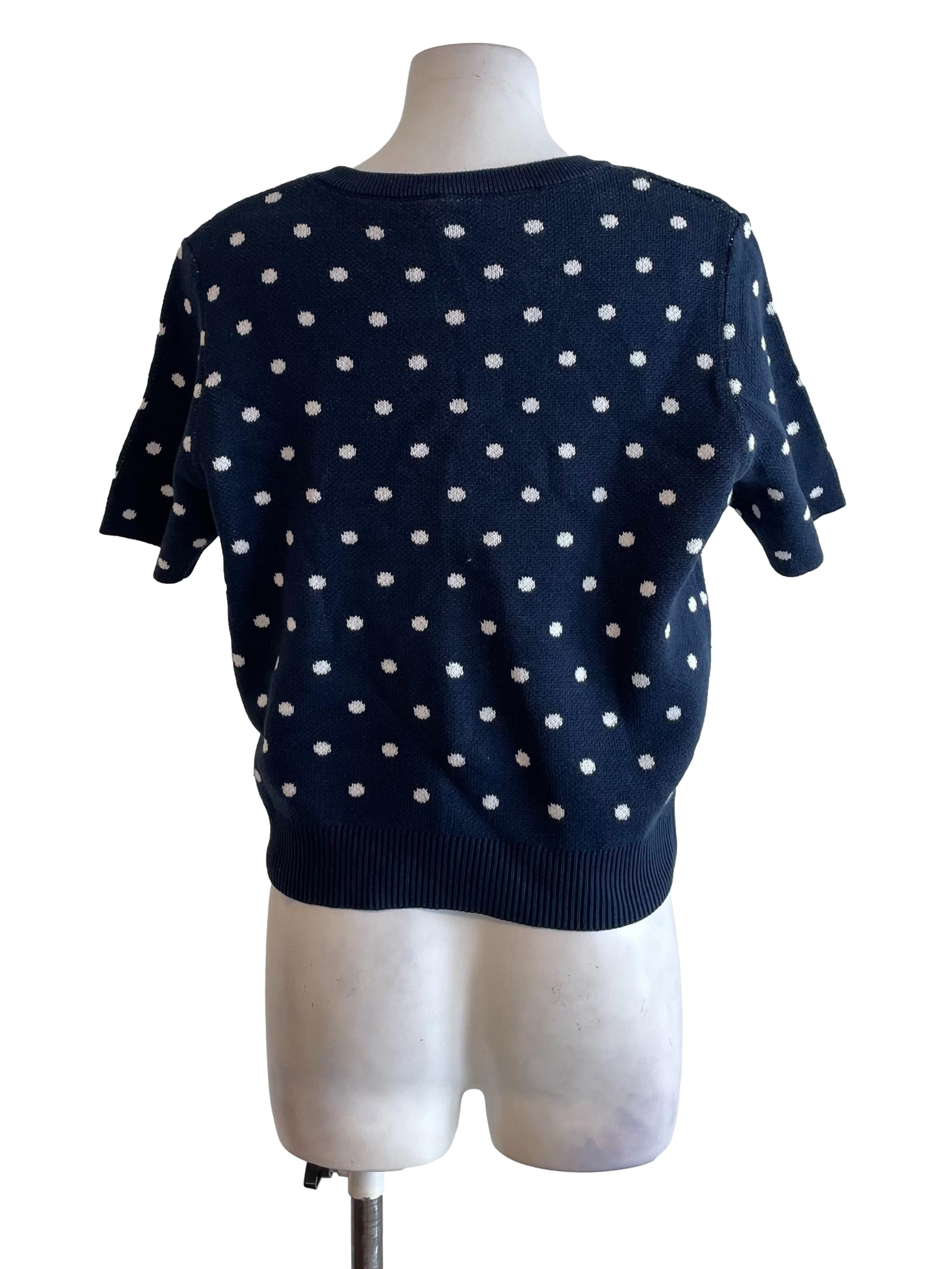 Aegean Polka Dots Knit Top
