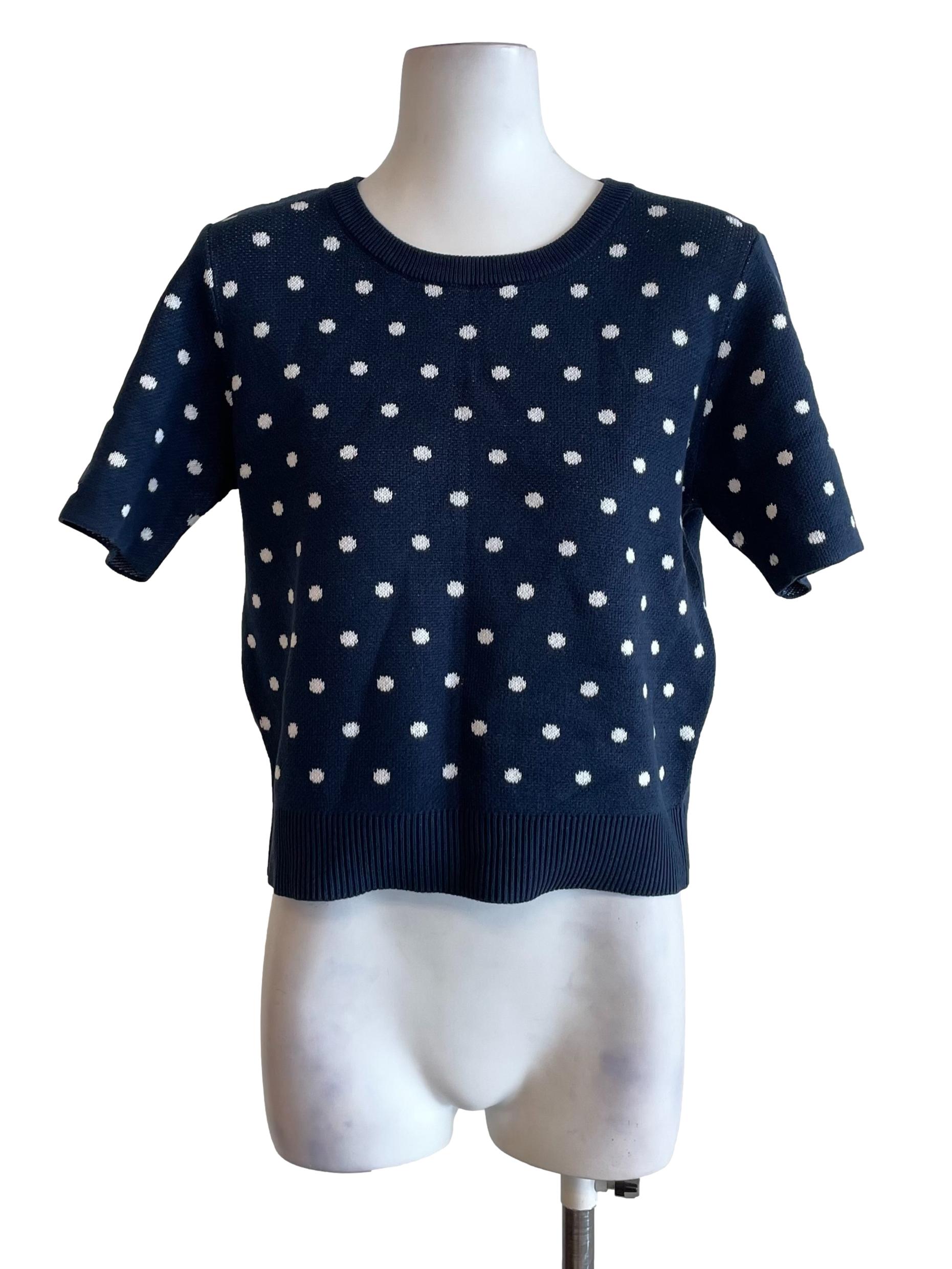 Aegean Polka Dots Knit Top