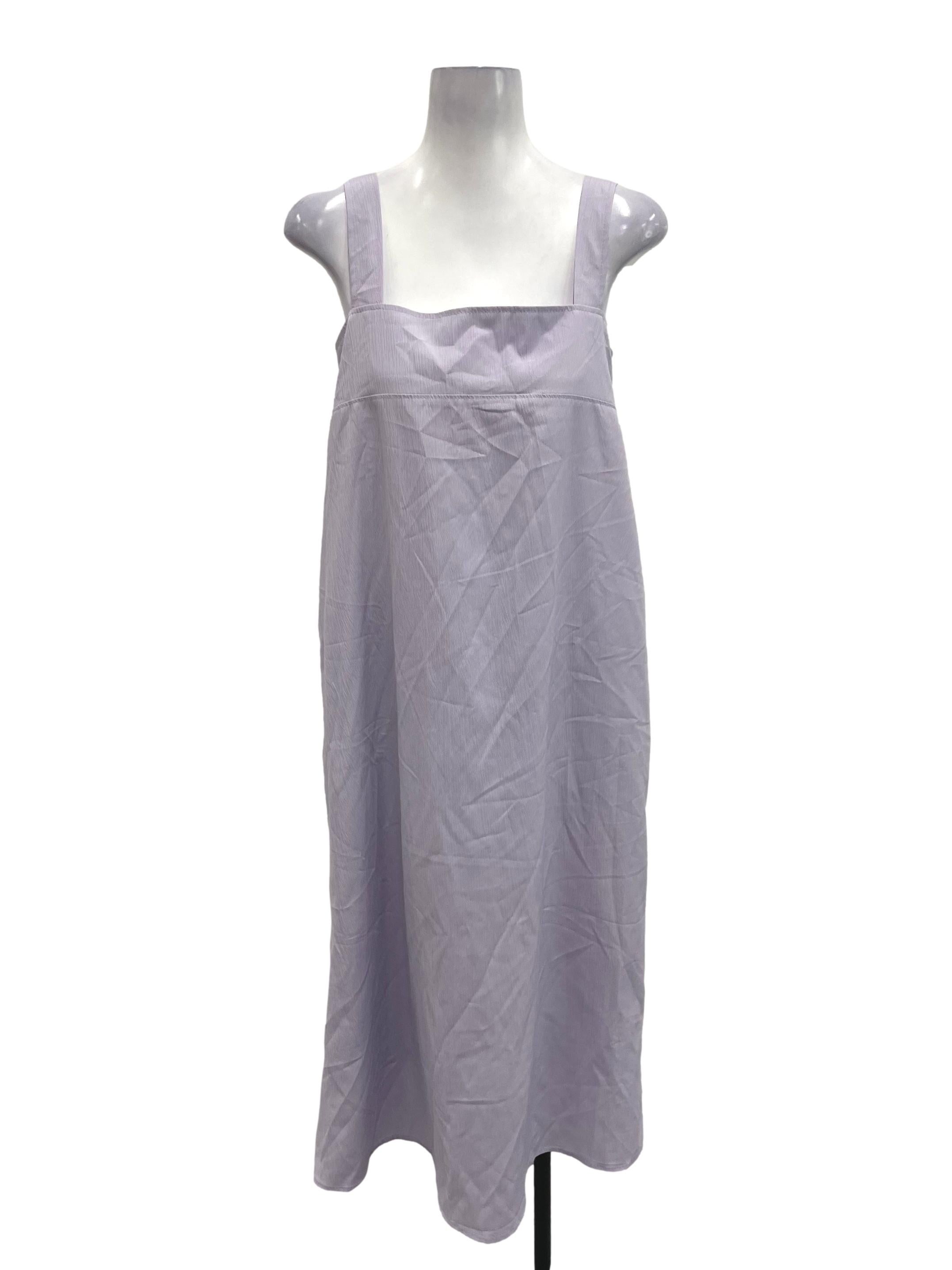 Purple Across Neck Sleeveless Maxi Dress