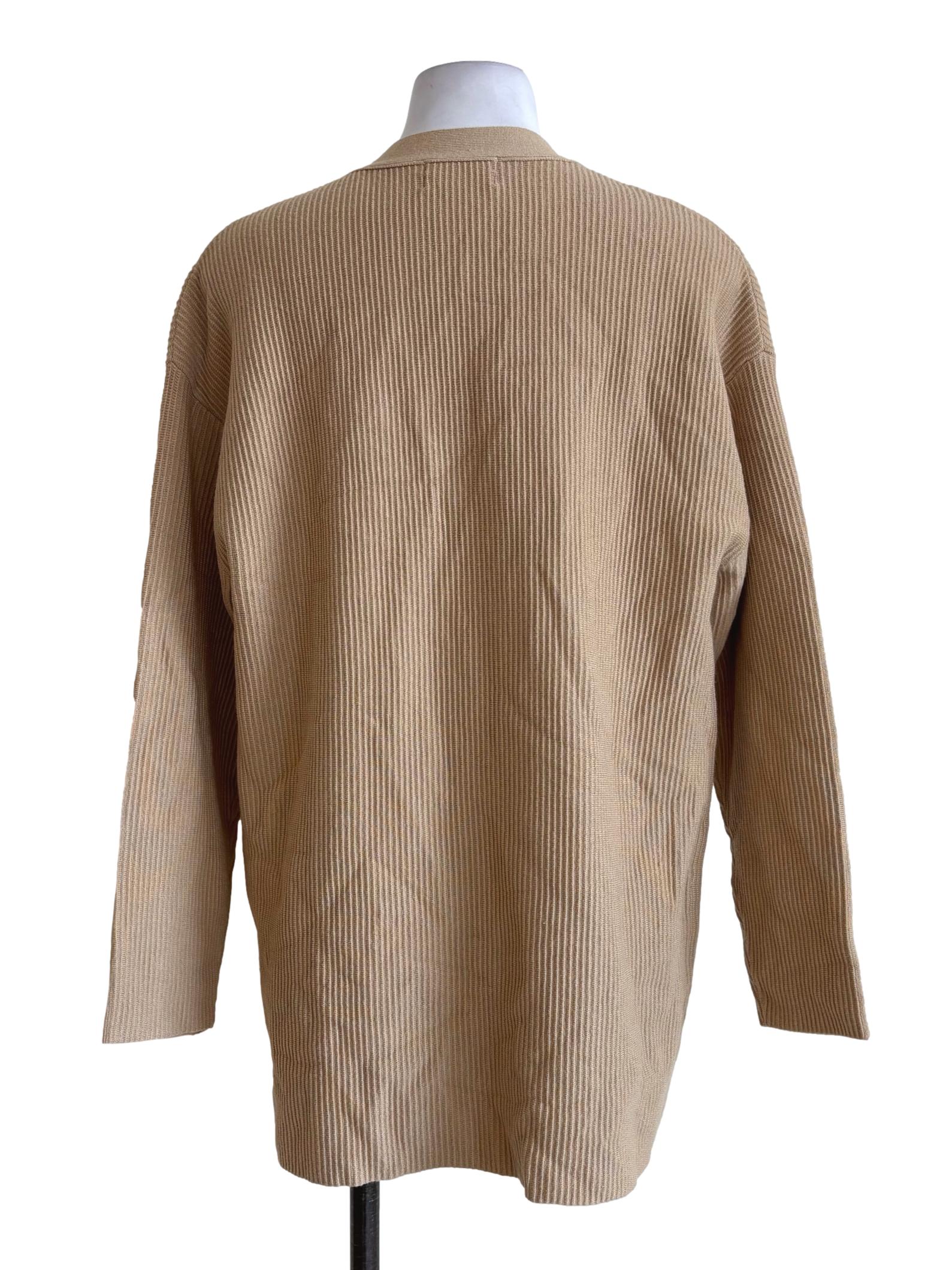 Tan Brown Buttoned Cardigan OSN