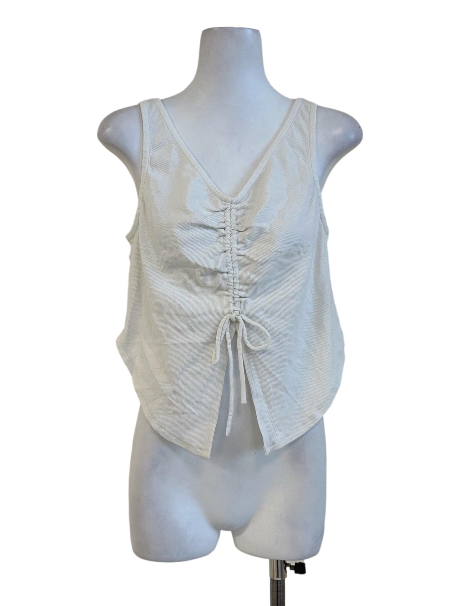 White Plain Crop Top TCL