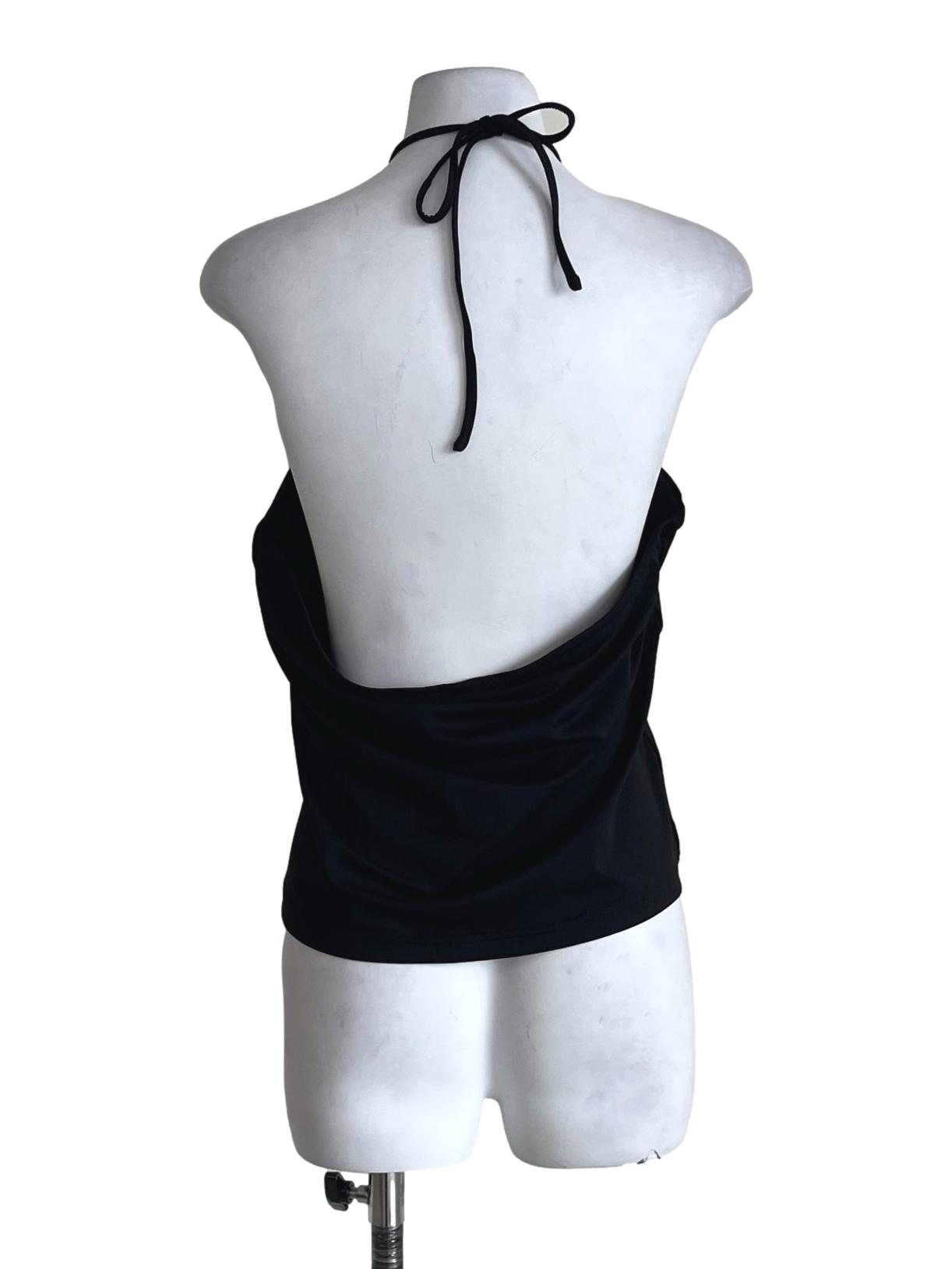 Black Zen Halter Padded Top