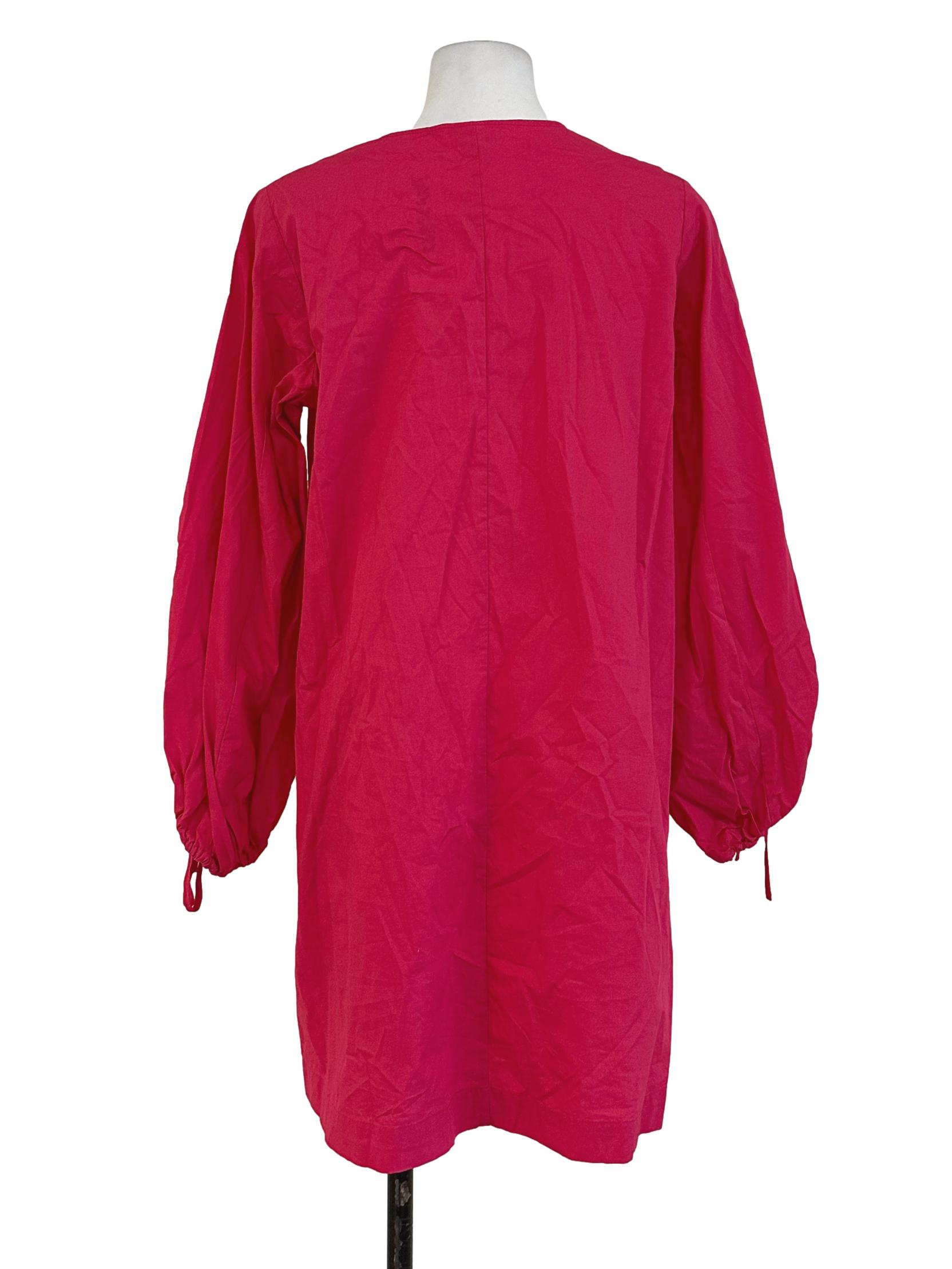 Hot Pink Plain Dress