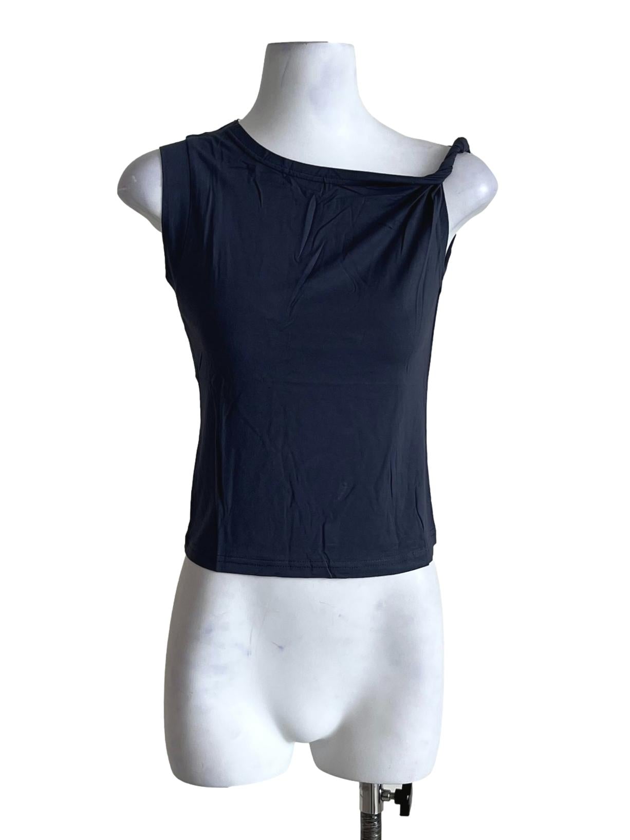 Dark Grey Quentin Off Shoulder Top