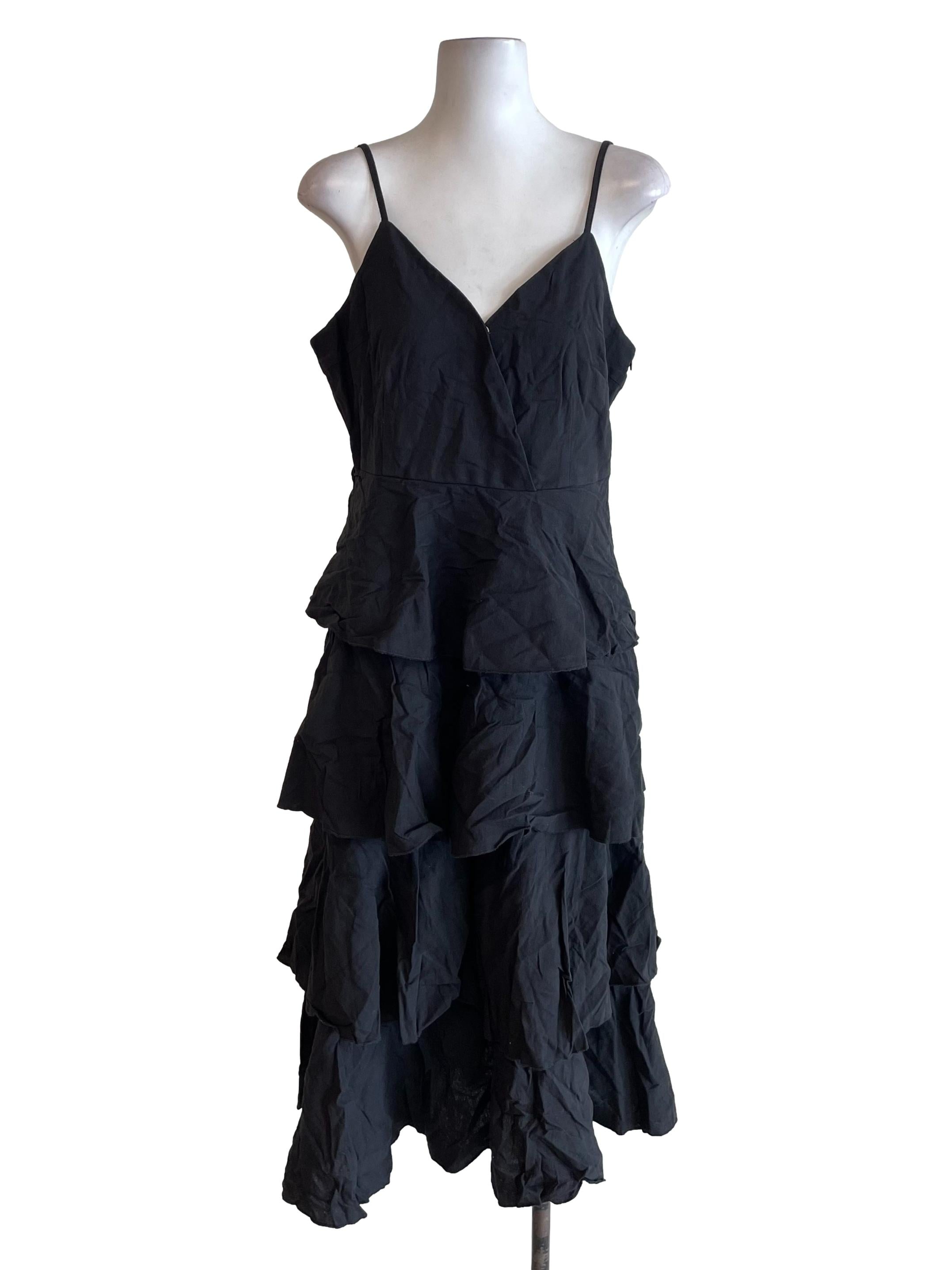 Black Layered Cami Dress