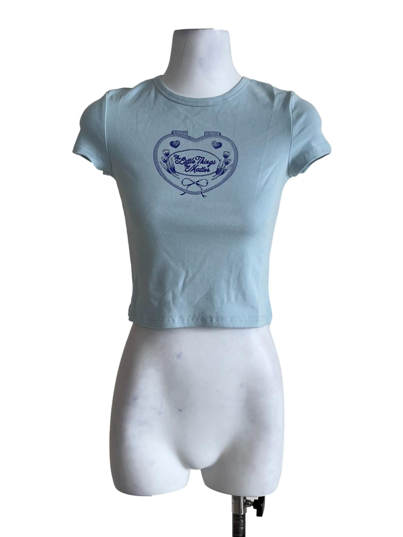 Blue The Little Things That Matter Baby Tee