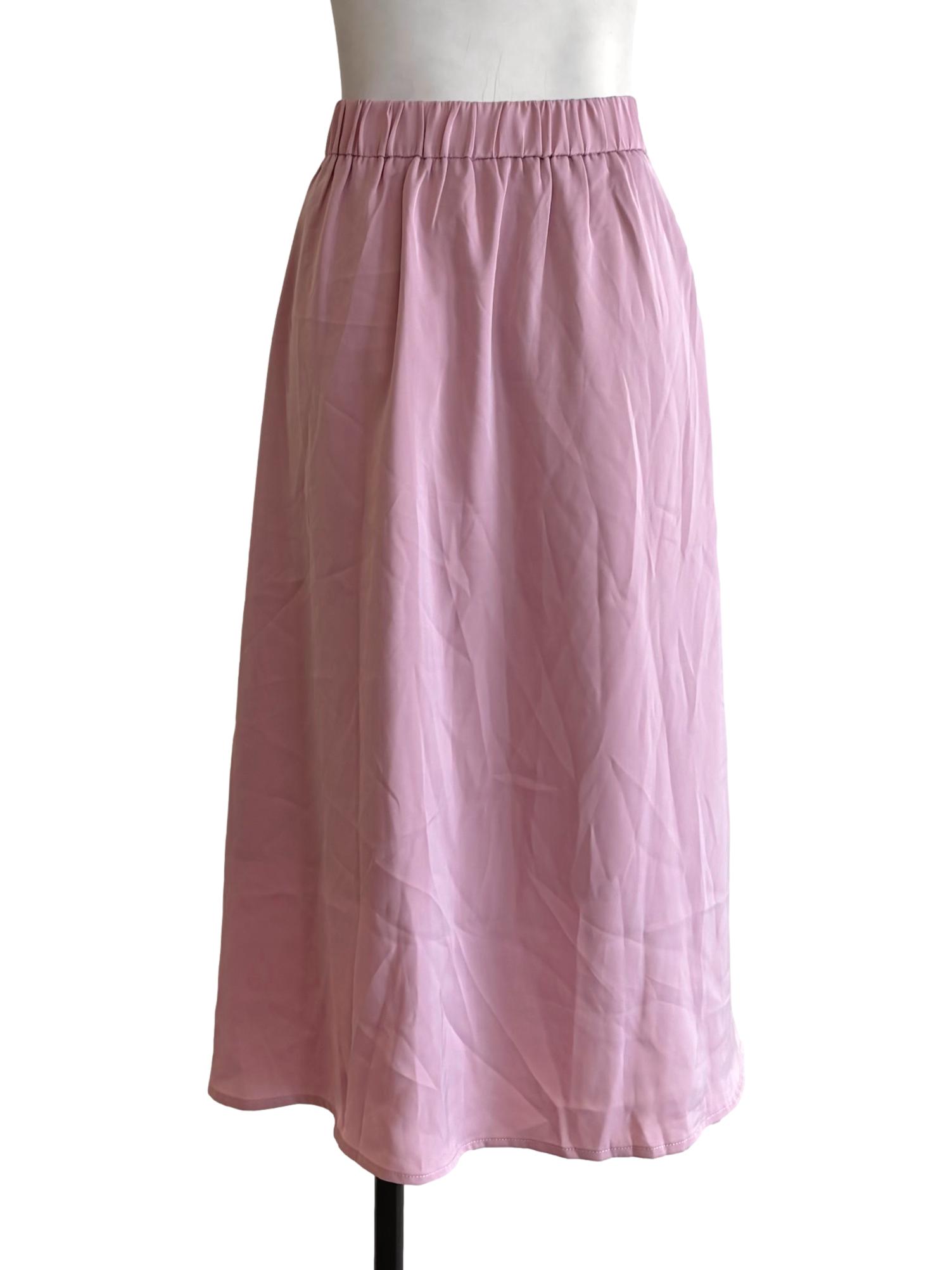 Blush Pink Asymmetrical Skirts