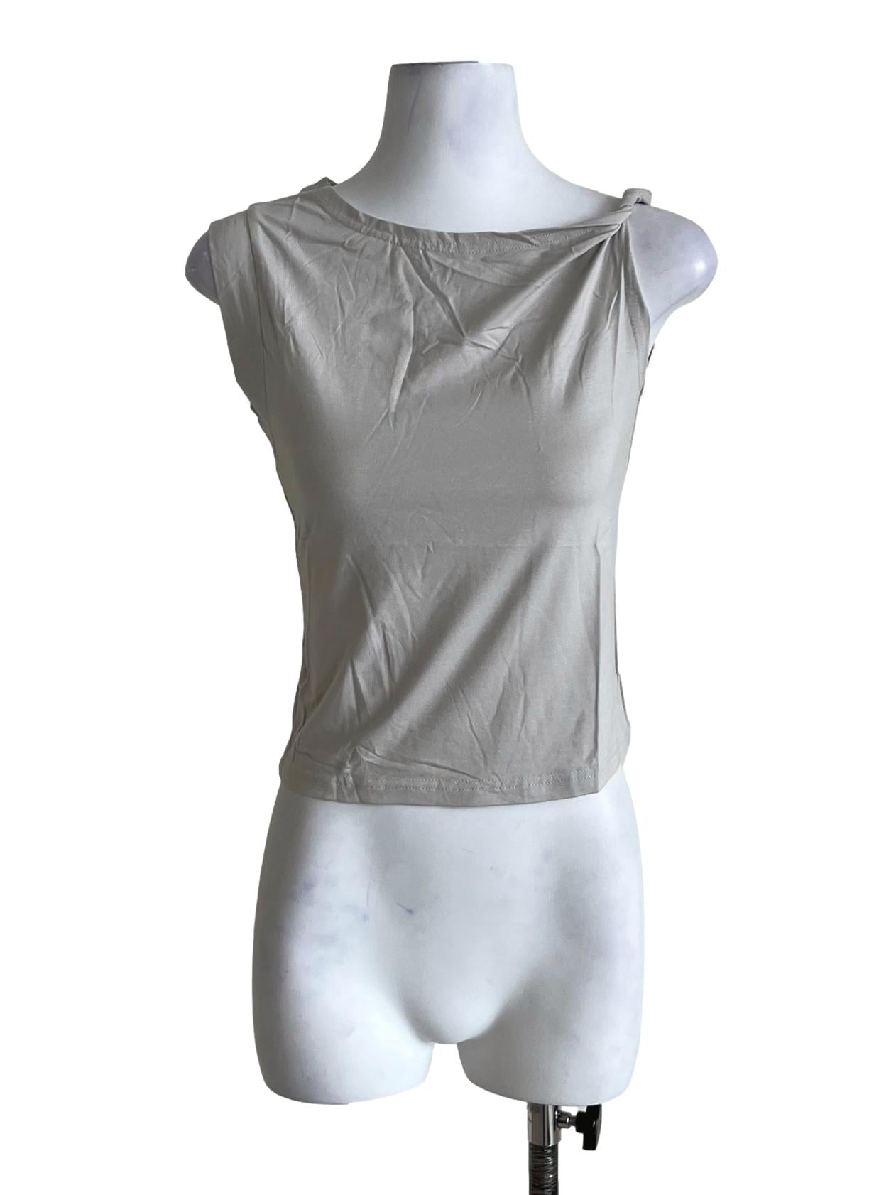 Light Grey Quentin Off Shoulder Top