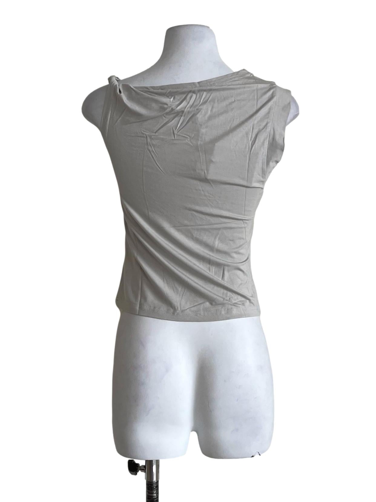 Light Grey Quentin Off Shoulder Top