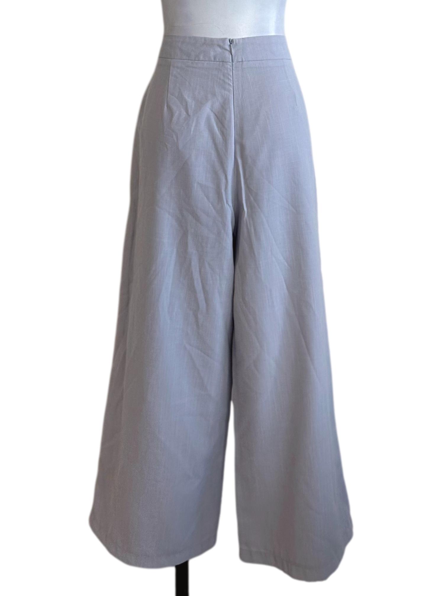 Light Grey Wide Leg Pants TTR