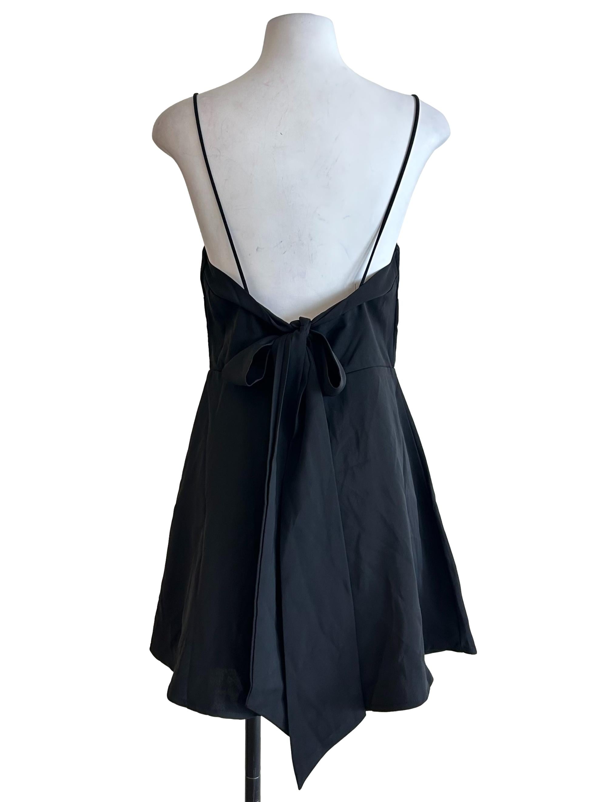Black Sweetheart Neck Cami Dress