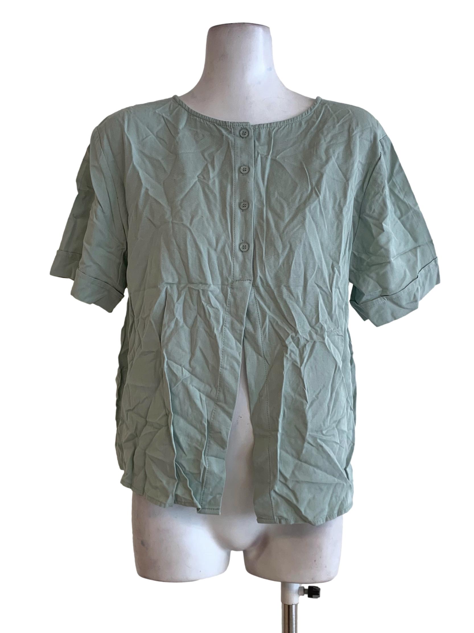 Pistachio Plain Blouse