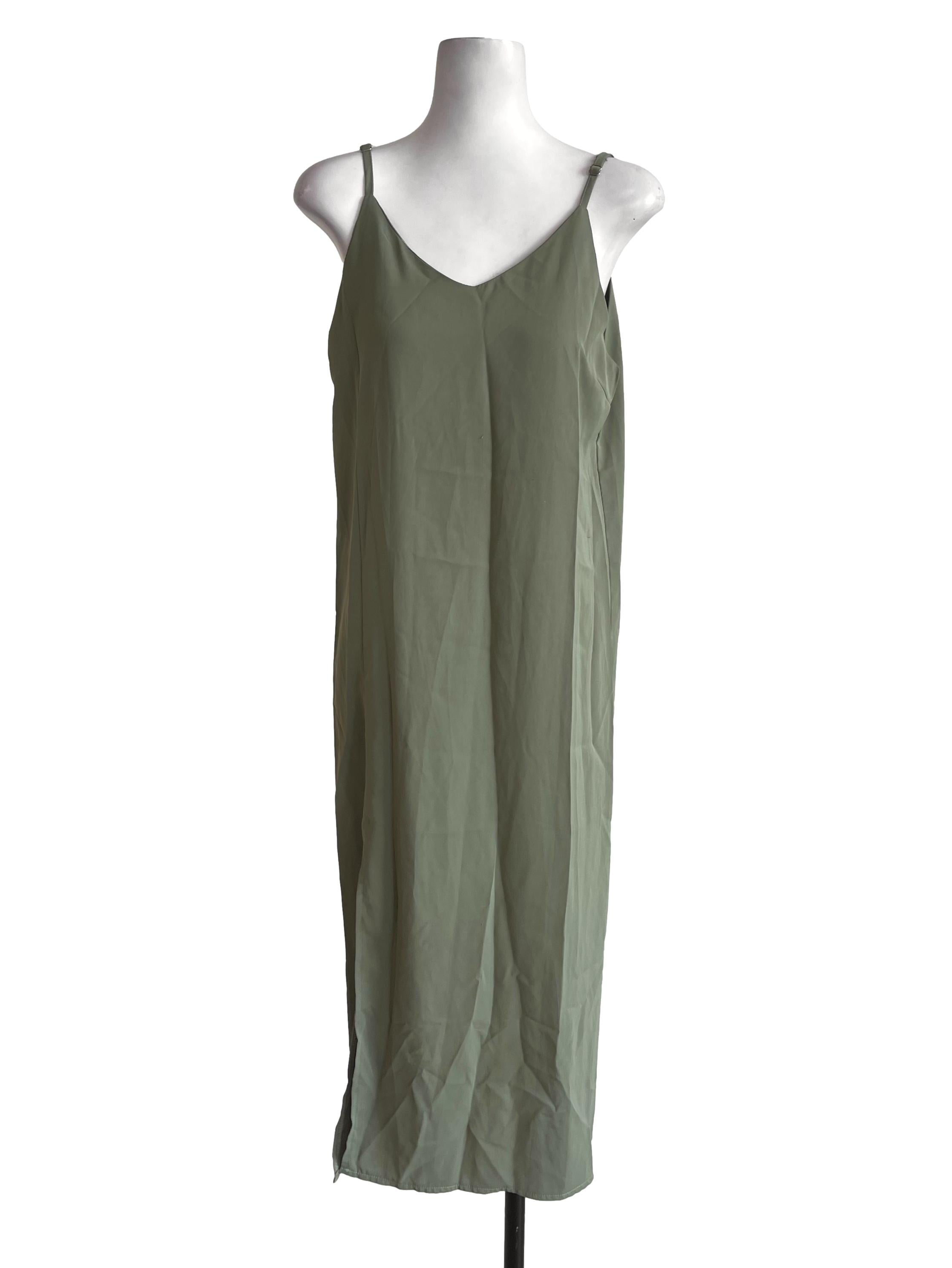 Green Plain Dress