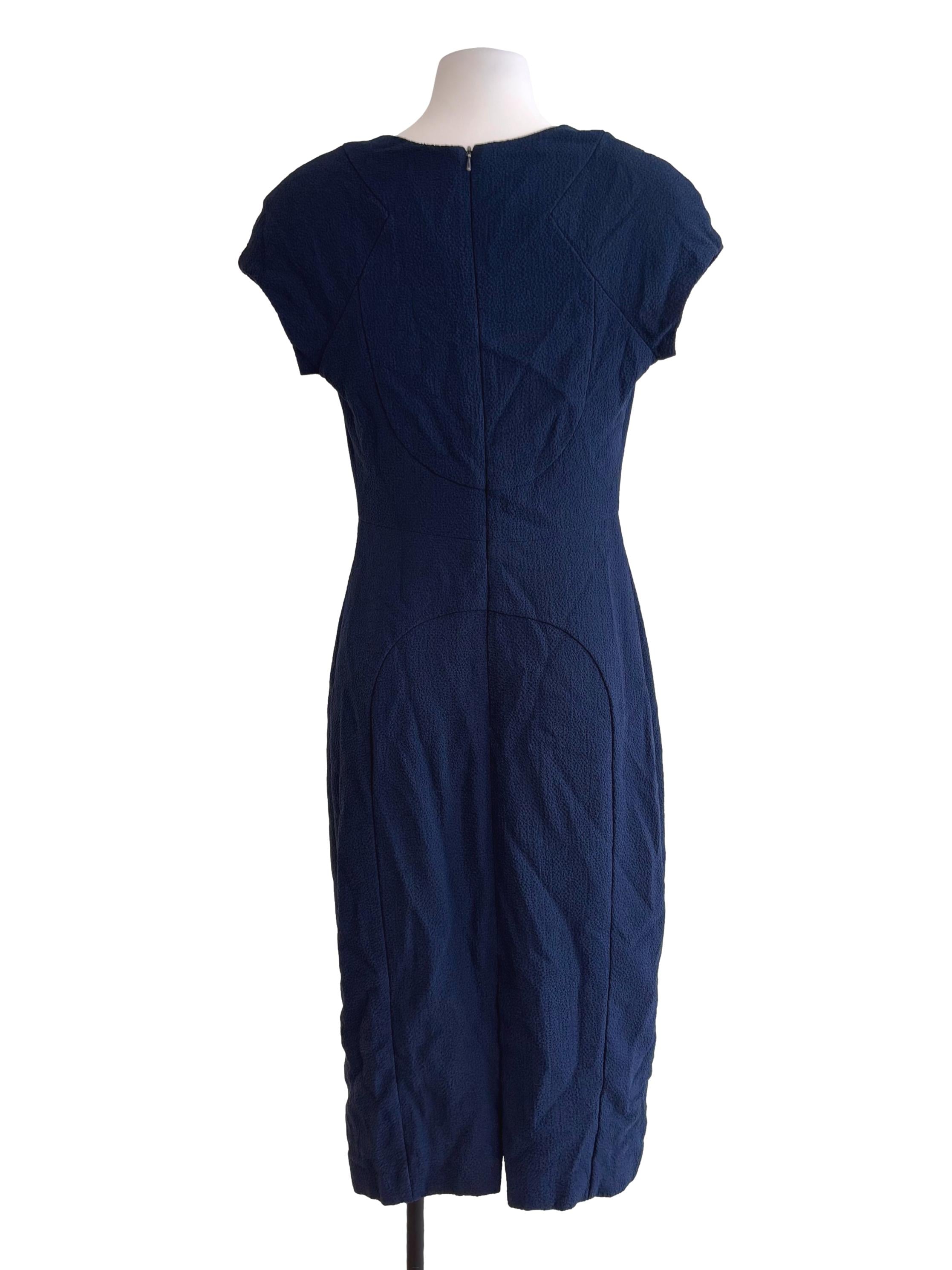 Navy Blue Sheath Dress
