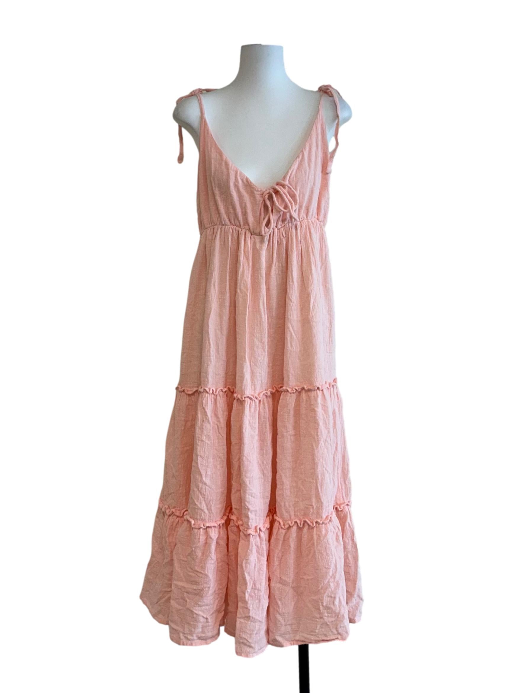 Light Pink Tiered Dress