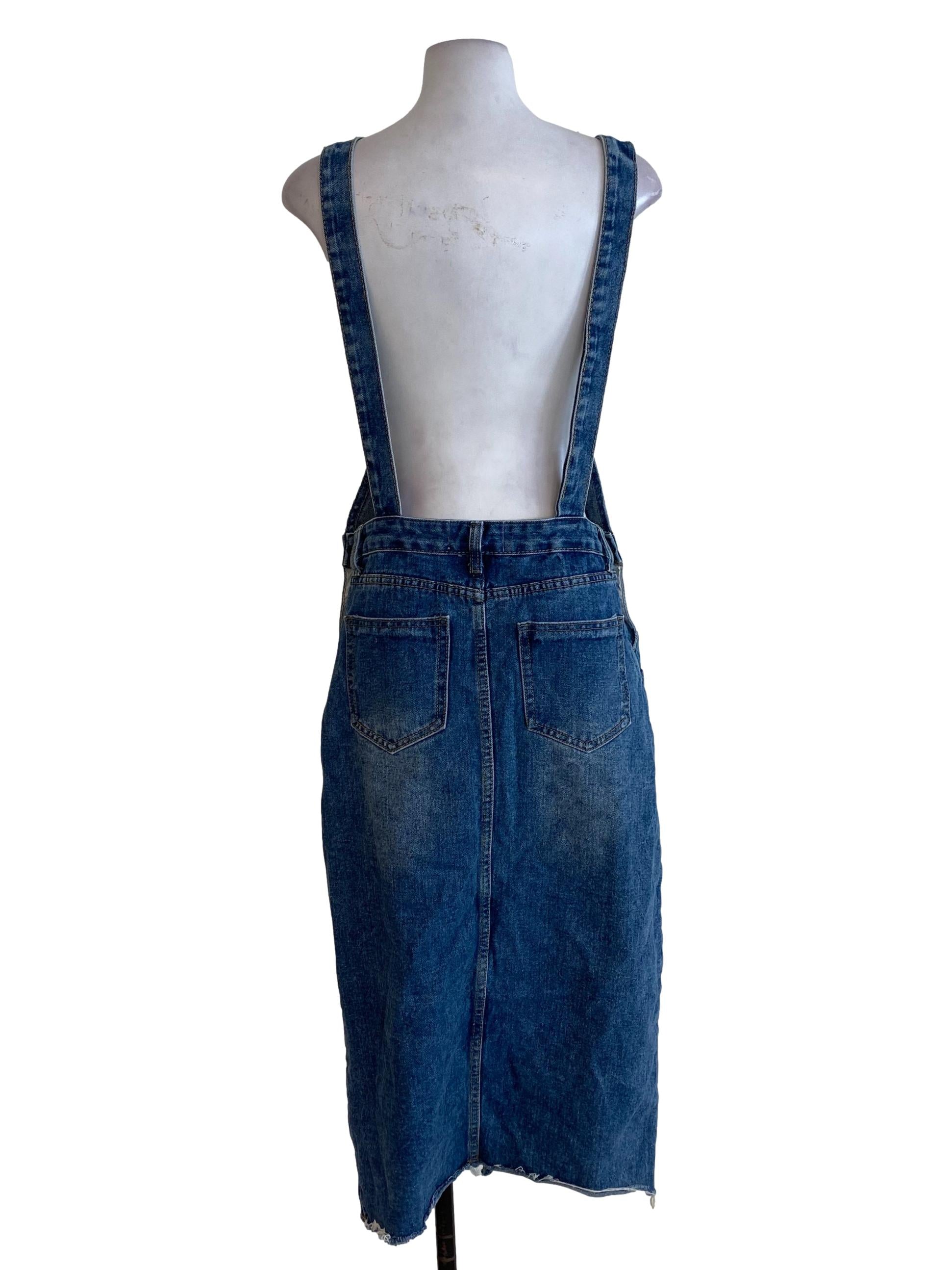 Blue Denim Jumper Dress