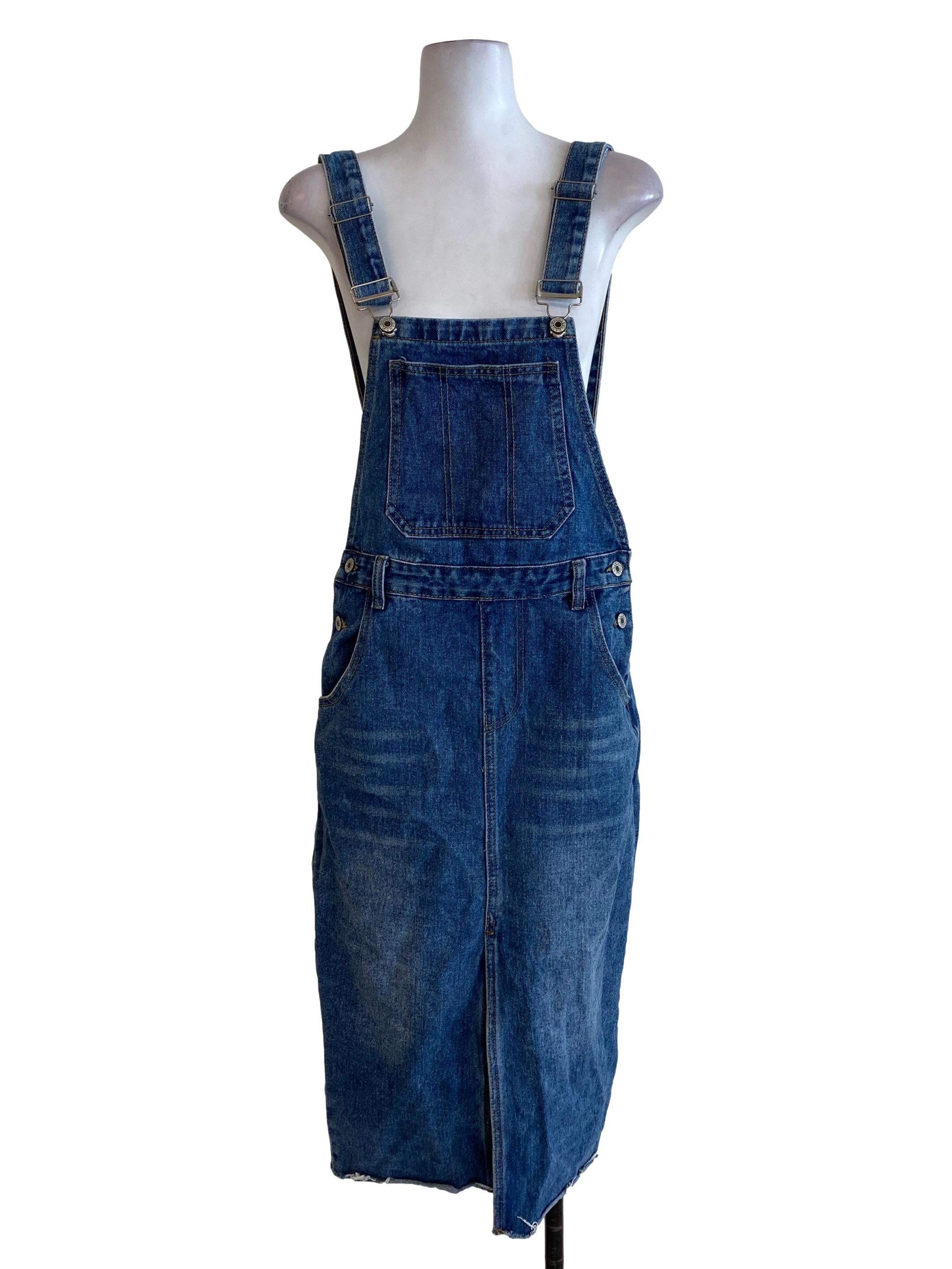 Blue Denim Jumper Dress