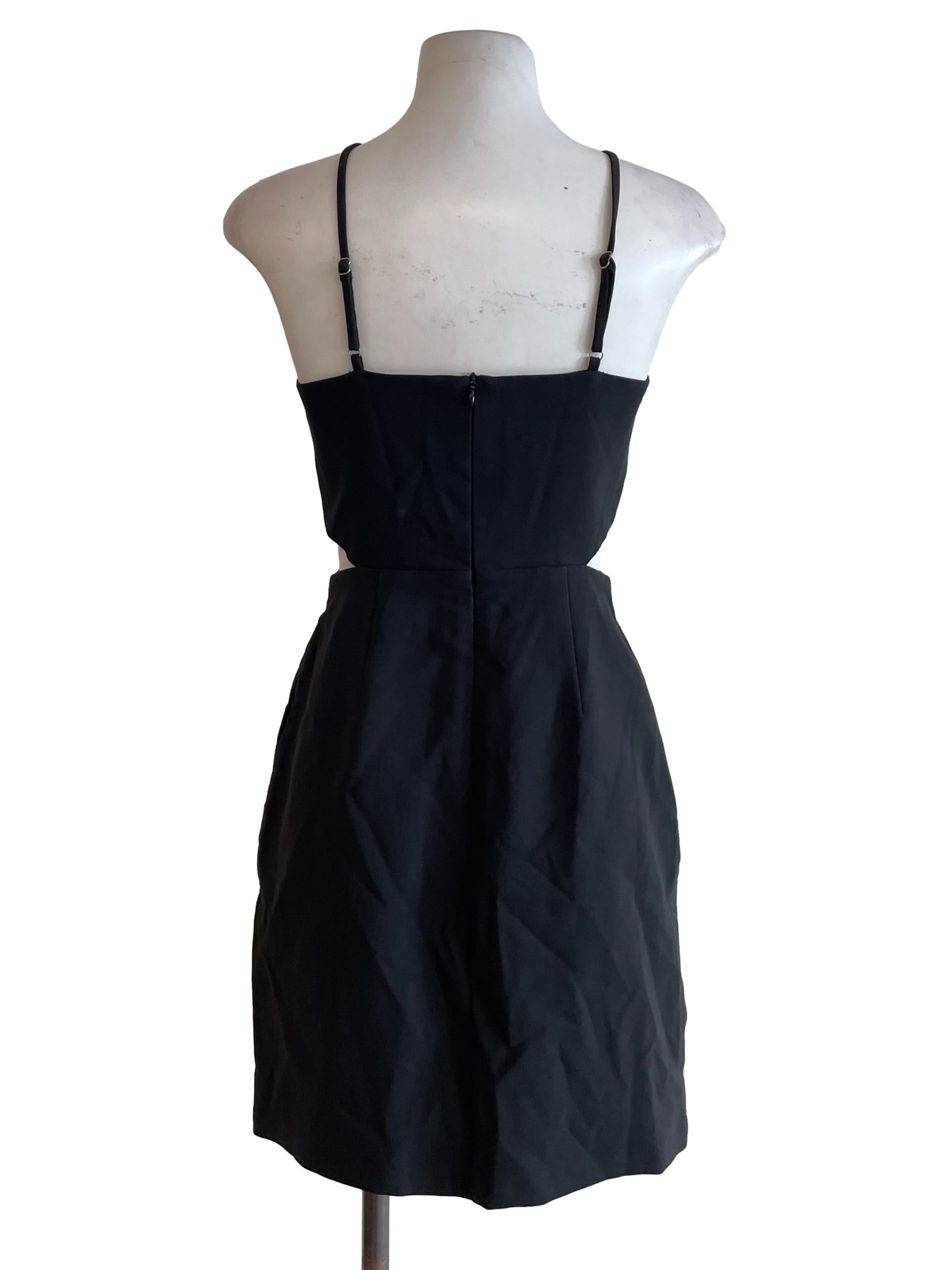 Charcoal Open Waist Halter Neck Dress