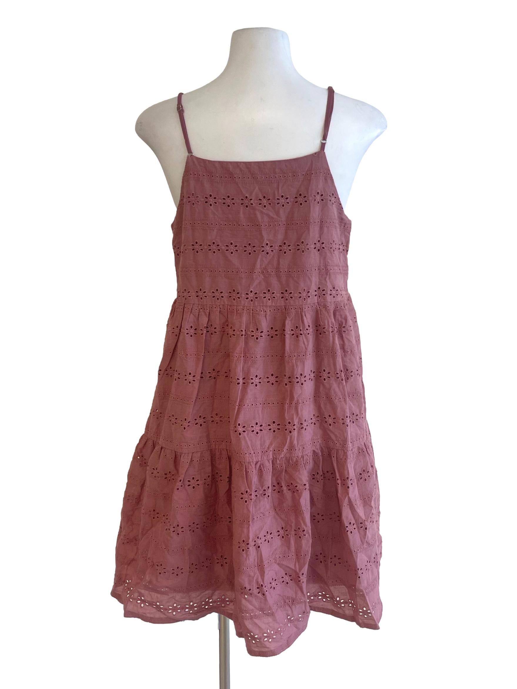 Pink Blush Embroidered Prairie Dress