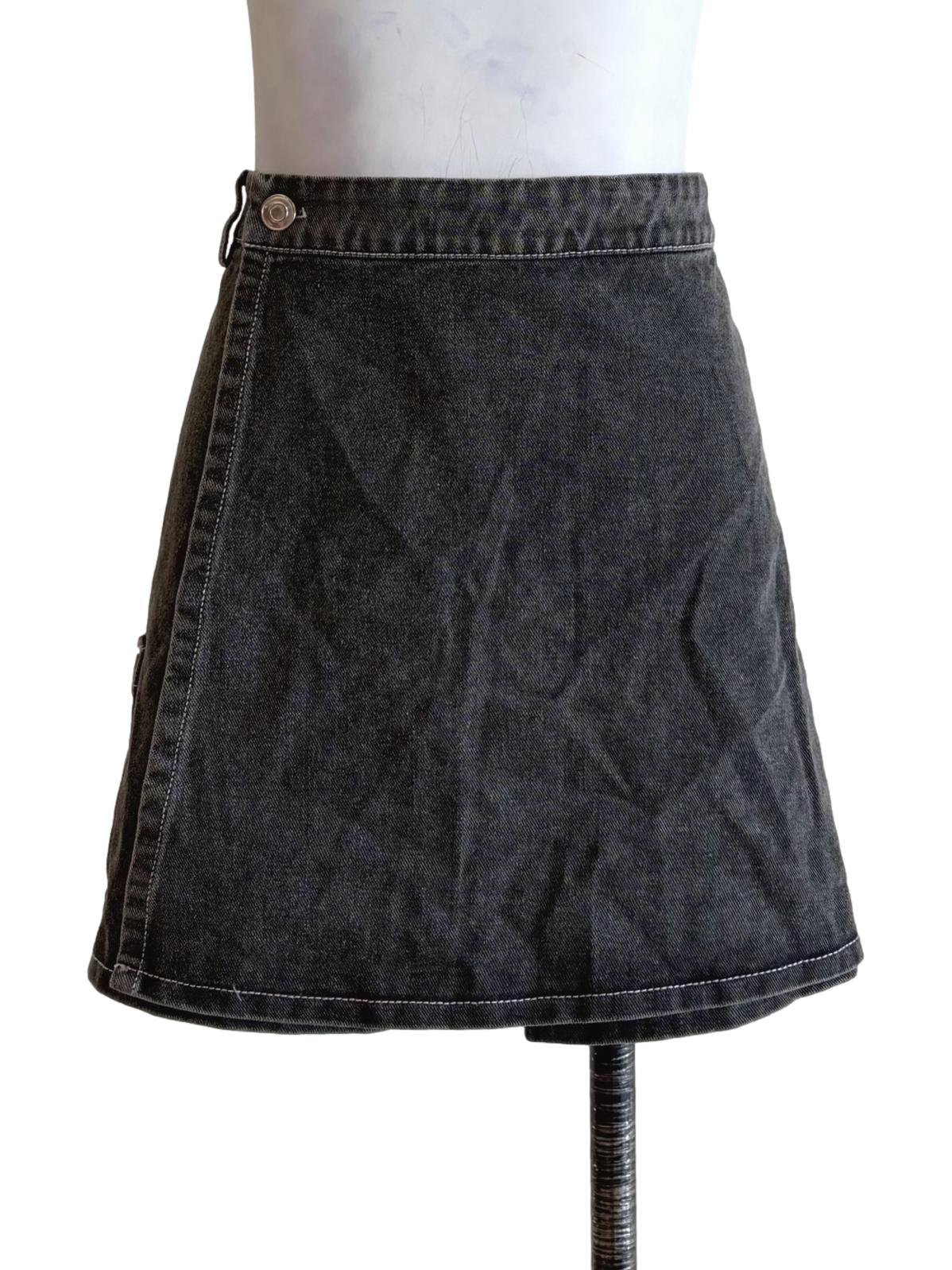 Grey Jeans Skorts