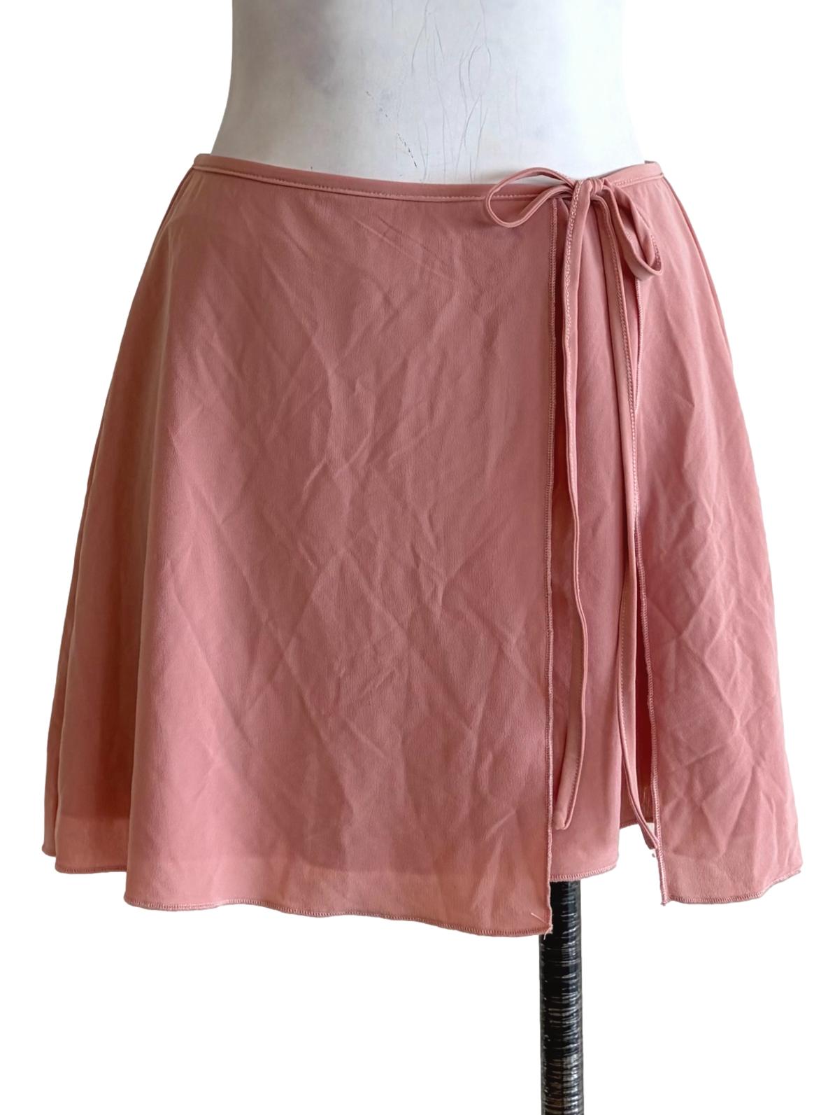 Blush Pink Ribbon Front Skorts