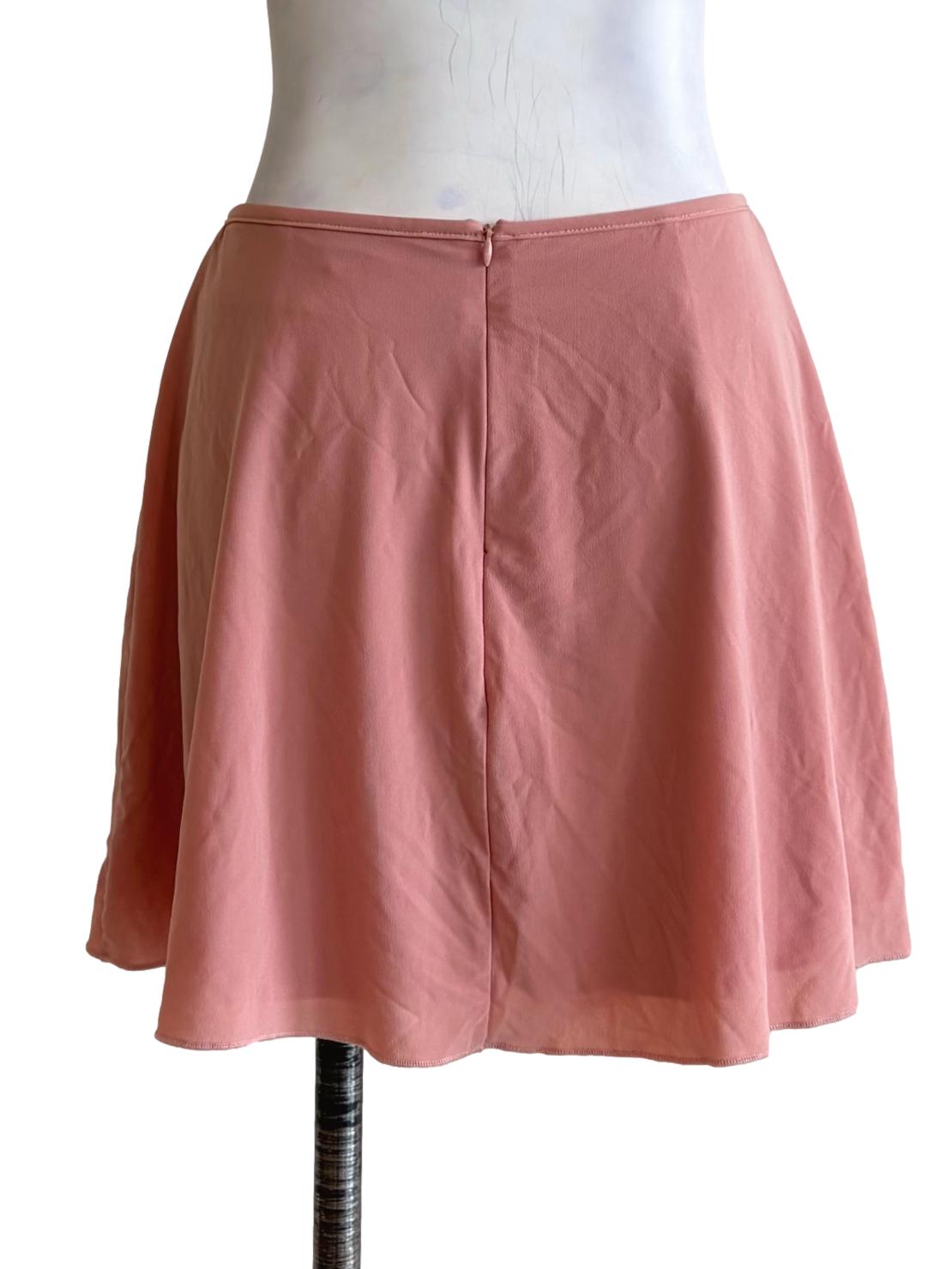 Blush Pink Ribbon Front Skorts