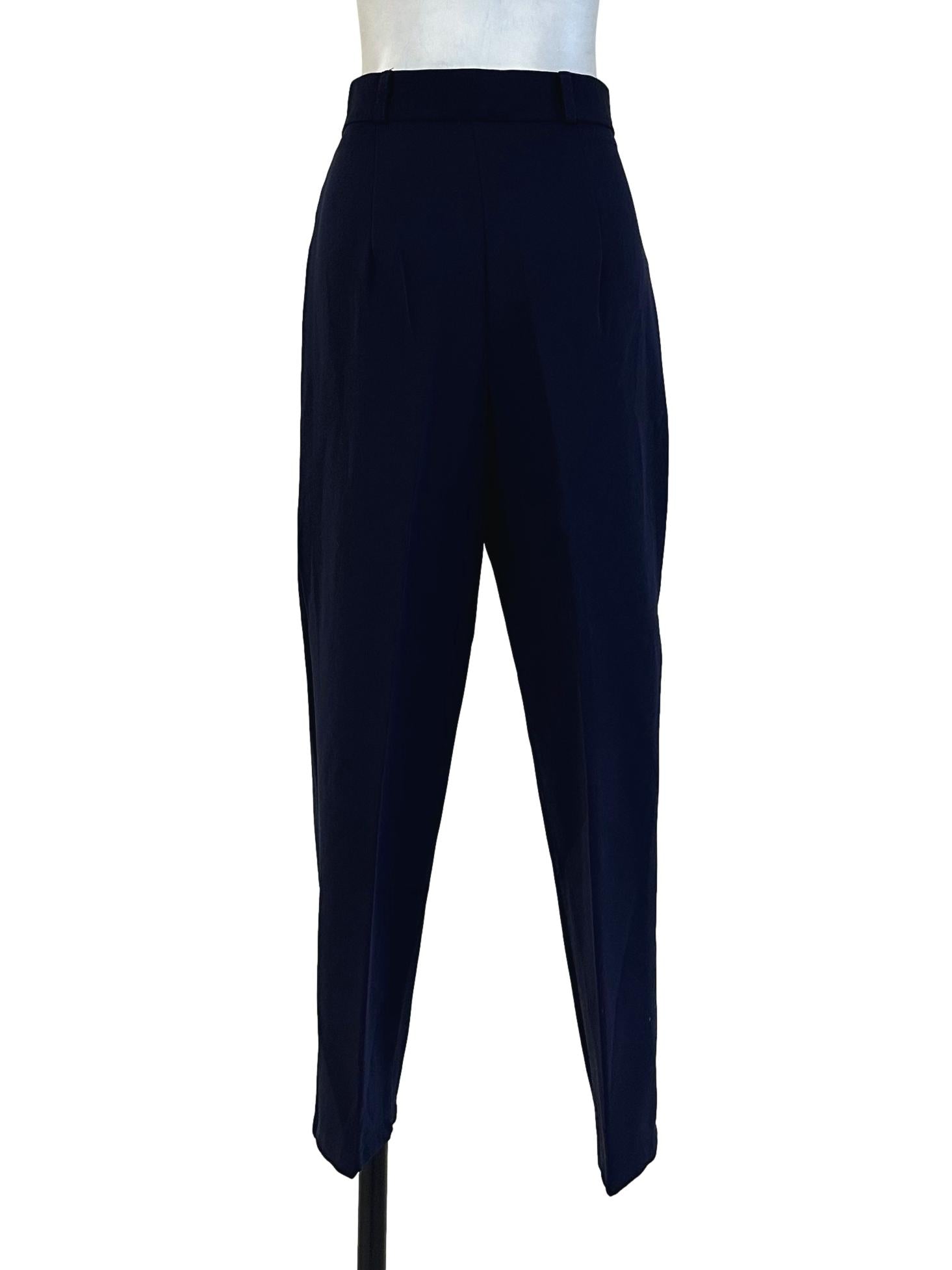 Navy Blue Plain Pants