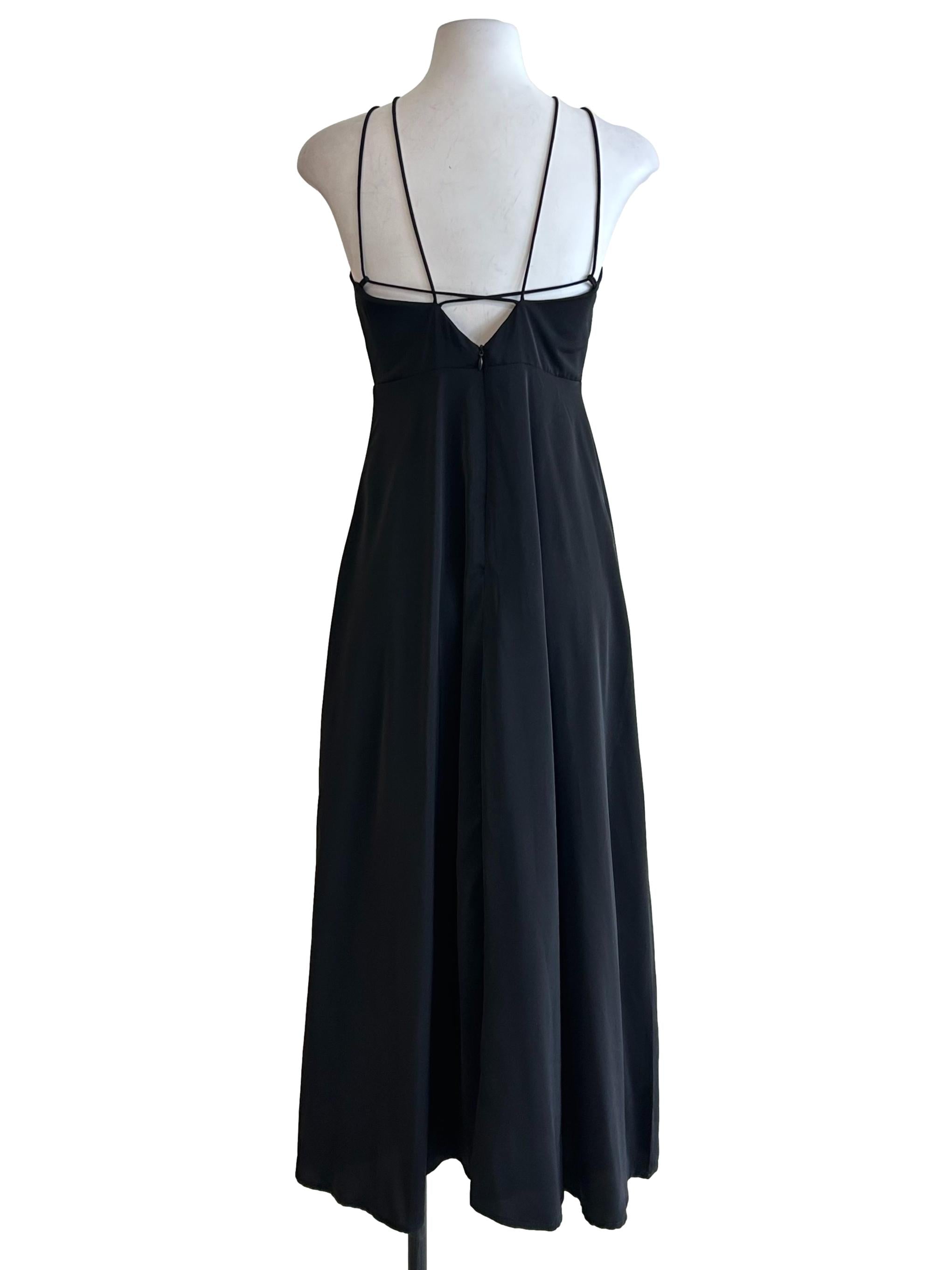 Black Cross Strap Dress