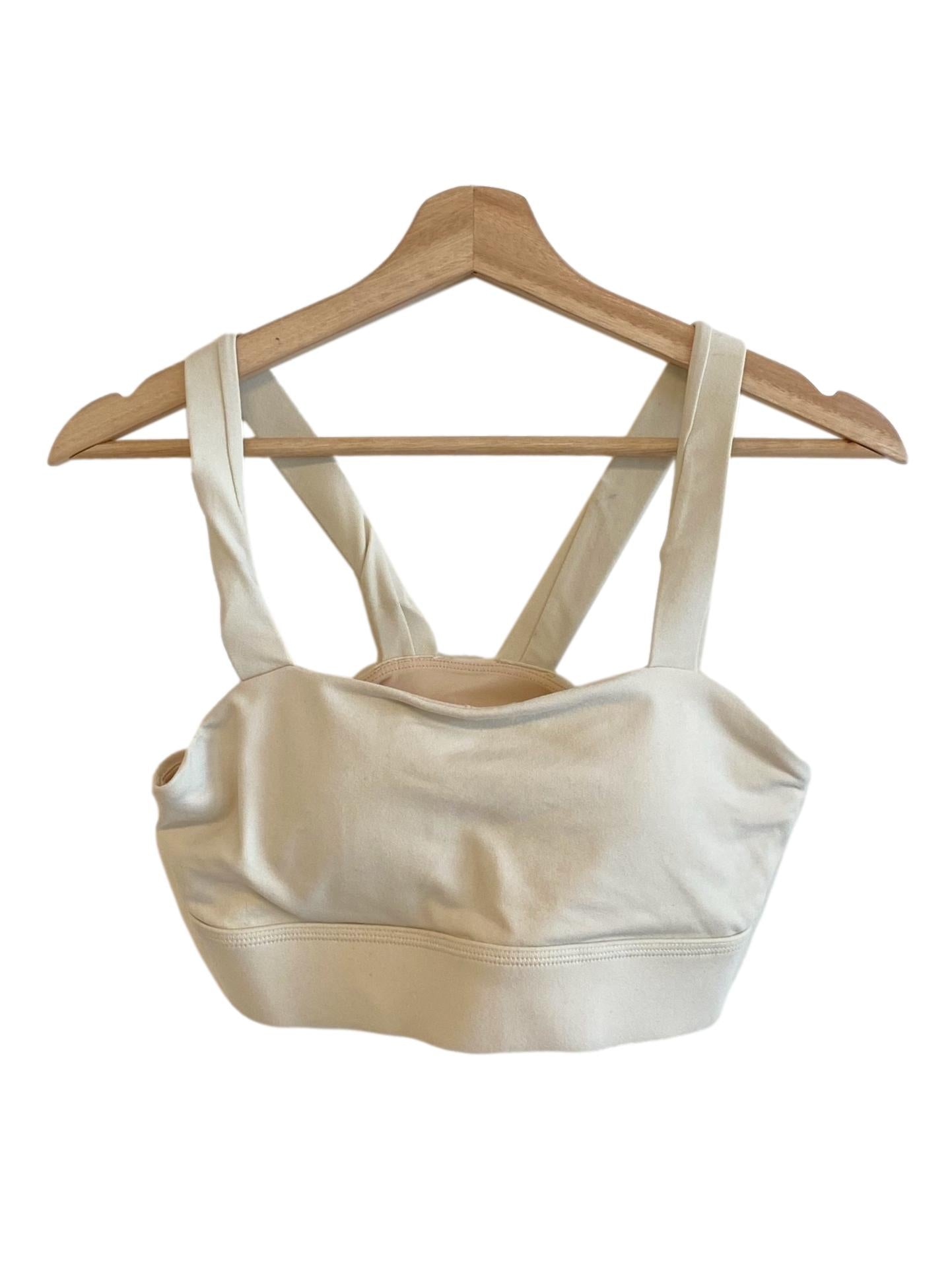 Beige Brown Regular Tank Top Sports Bra